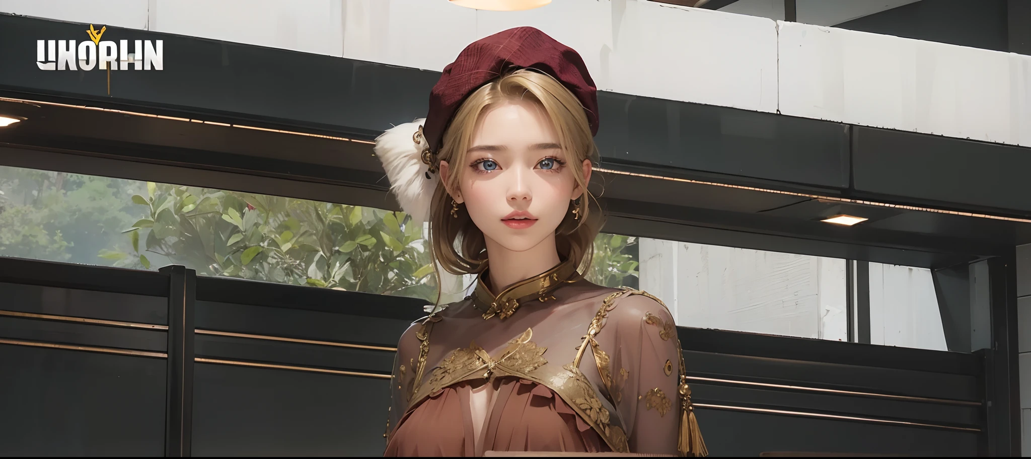 Light smile、natta、Raw photography、(((Portrait of extreme beauty)))、((glistning skin))、女の子1人、 beautiful girl in Prague、bright expression、((Natura blonde hair))、[Big blue eyes that shine like jewels]、Glossy glossy skin、Silky long straight hair、eye liner、Beautiful bangs、Hair between the eyes、((​masterpiece、top-quality、ultra-detailliert、Film Light、intricate-detail、hight resolution、ighly detailed))、细致背景、8KUHD、Digital SLR、Soft light、hightquality、Film grain、FujifilmXT3 、Shallow depth of field、natural soft light、（No hands）、Kamimei、Lush bust