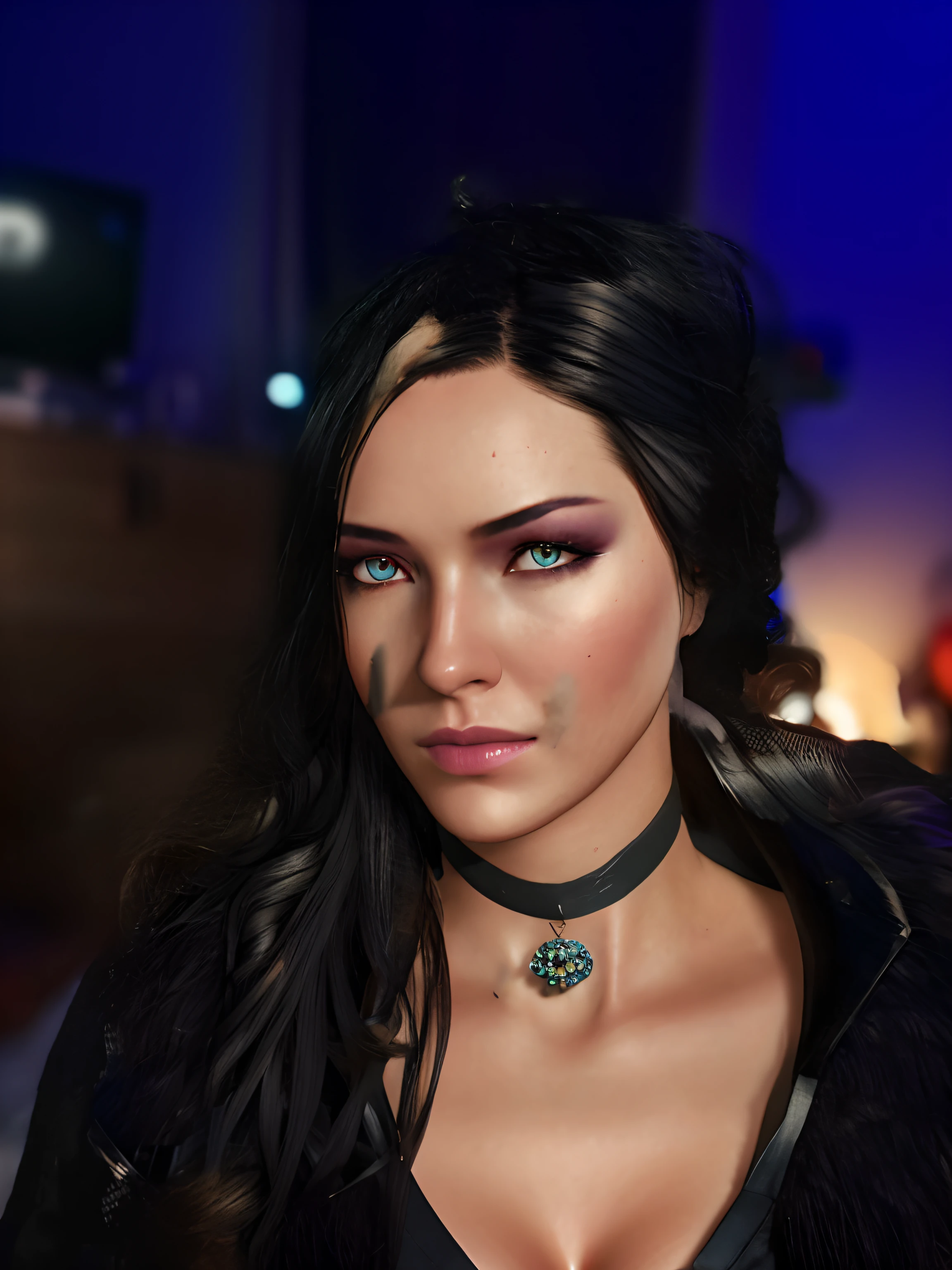 a woman, by conor harrington <lora:Yennefer:0.85>, Digital art, glow effects, Hand drawn, render, 8k, octane render, cinema 4d, blender, dark, atmospheric 4k ultra detailed, cinematic sensual, Sharp focus, humorous illustration, big depth of field, Masterpiece, colors, 3d octane render, 4k, concept art, trending on artstation, hyperrealistic, Vivid colors, modelshoot style, (extremely detailed CG unity 8k wallpaper), professional majestic oil painting by Ed Blinkey, Atey Ghailan, Studio Ghibli, by Jeremy Mann, Greg Manchess, Antonio Moro, trending on ArtStation, trending on CGSociety, Intricate, High Detail, Sharp focus, dramatic, photorealistic painting art by midjourney and greg rutkowski