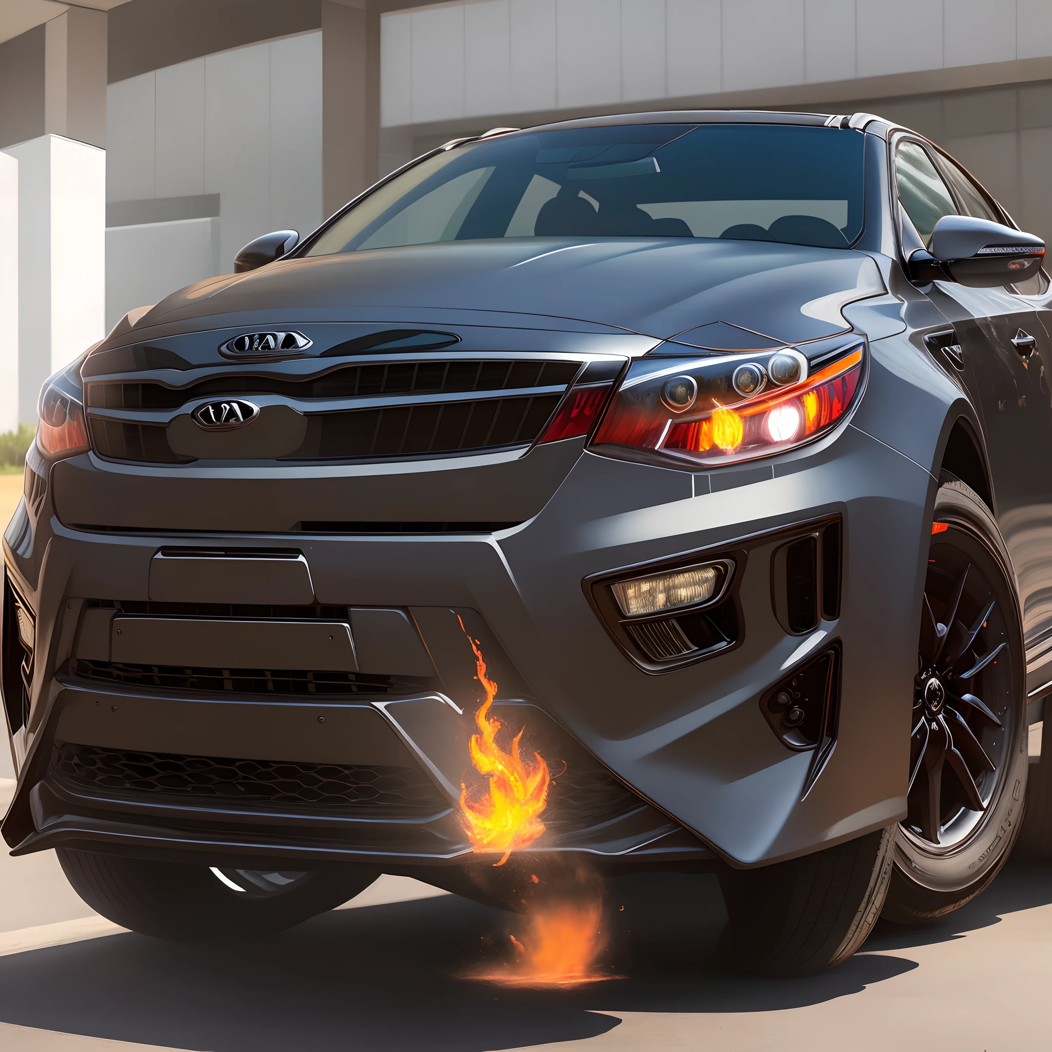 2016 Kia optima sx with flames coming from exhaust