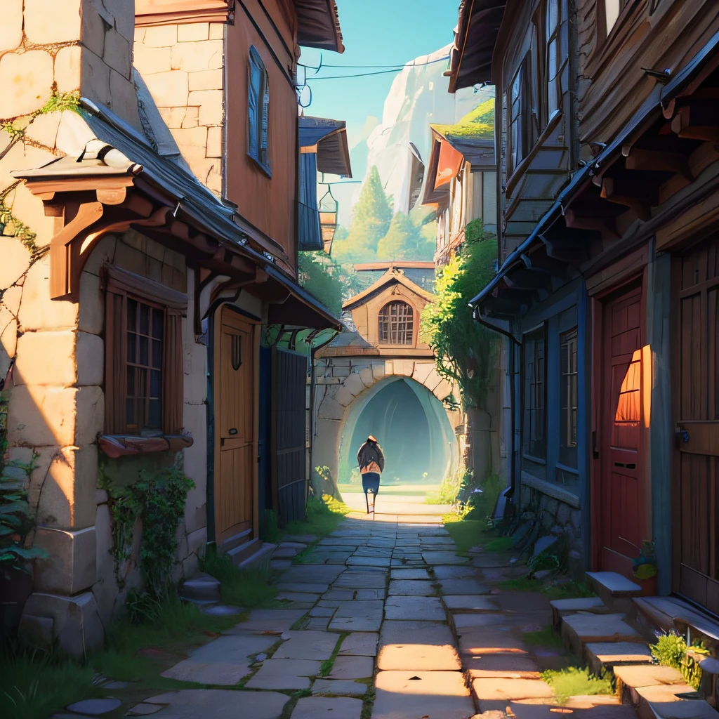Imagine an animated place on a treasure hunt.