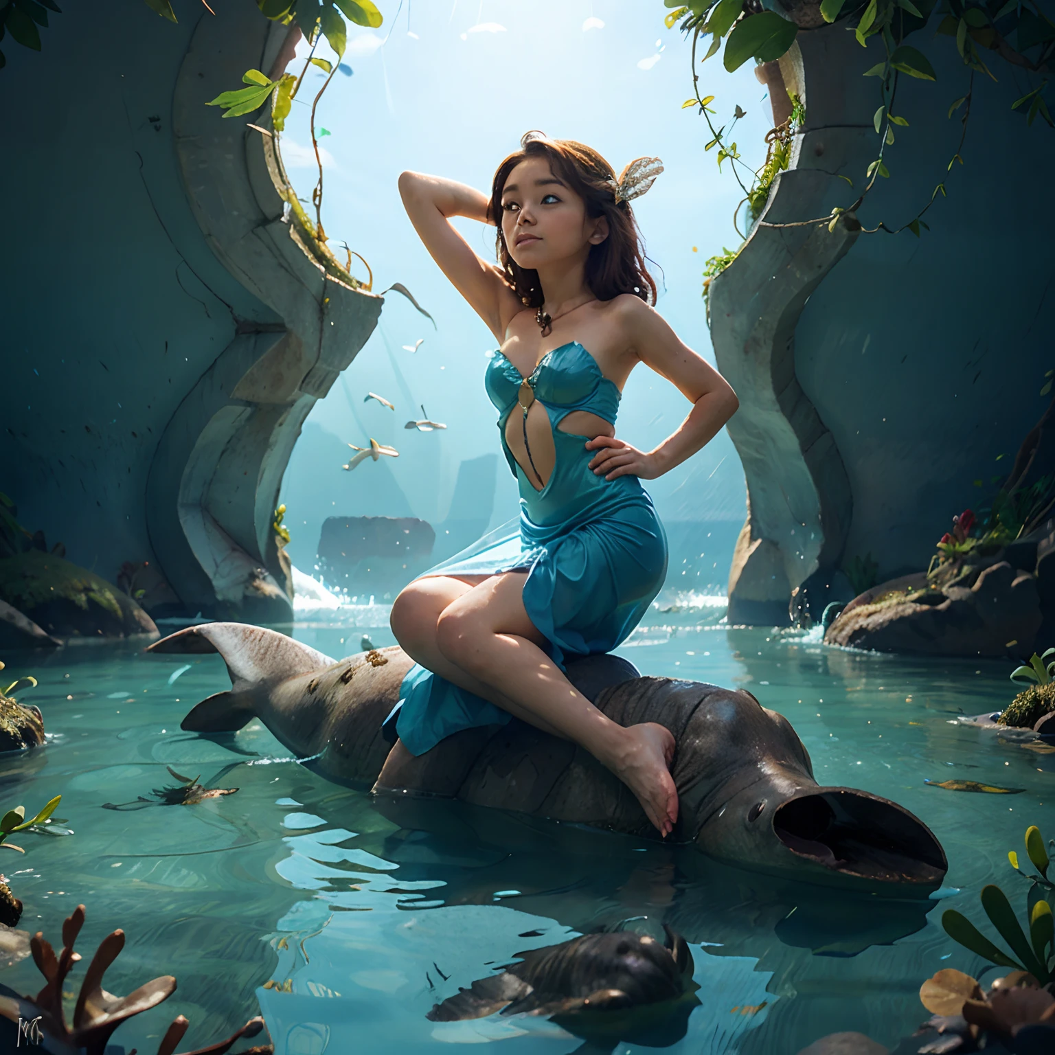 Un principito, una sirena hermosa, el mar