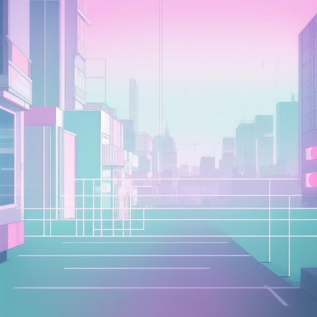 Soft Pastel Hues, Neon Dreams, Retro Vibes - A Journey to the City of Sound. Minimalistic Melodies and Urban Skies. Feel the Groove, Embrace the Nostalgia.