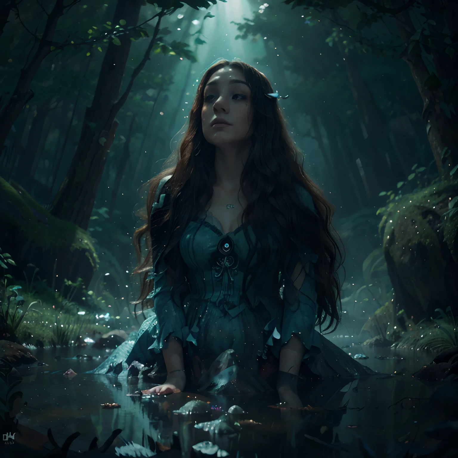 (a beautiful prince, a beautiful mermaid),ocean waves,secrets, mysteries, unreal, terrifying, despairful, tragic, death, underwater, hauntingly beautiful, enchanted, surreal, darkness, eerie, gothic, melancholy, haunting atmosphere, ethereal, foggy atmosphere, mysterious aura, spellbinding, dramatic lighting, muted tones, deep blue color palette, shimmering scales, flowing hair, enchanted forest, mesmerizing, dreamlike, sorrow, longing, enchantment, mythical creatures, tragic love story, moonlit night, floating, ethereal glow, ghostly figures, haunting melodies, lost souls, emotional depth, romantic, mystical, depth and symbolism, otherworldly, hauntingly poetic. (best quality,4k,8k,highres,masterpiece:1.2),ultra-detailed,(realistic,photorealistic,photo-realistic:1.37), HDR, UHD, studio lighting, vivid colors.