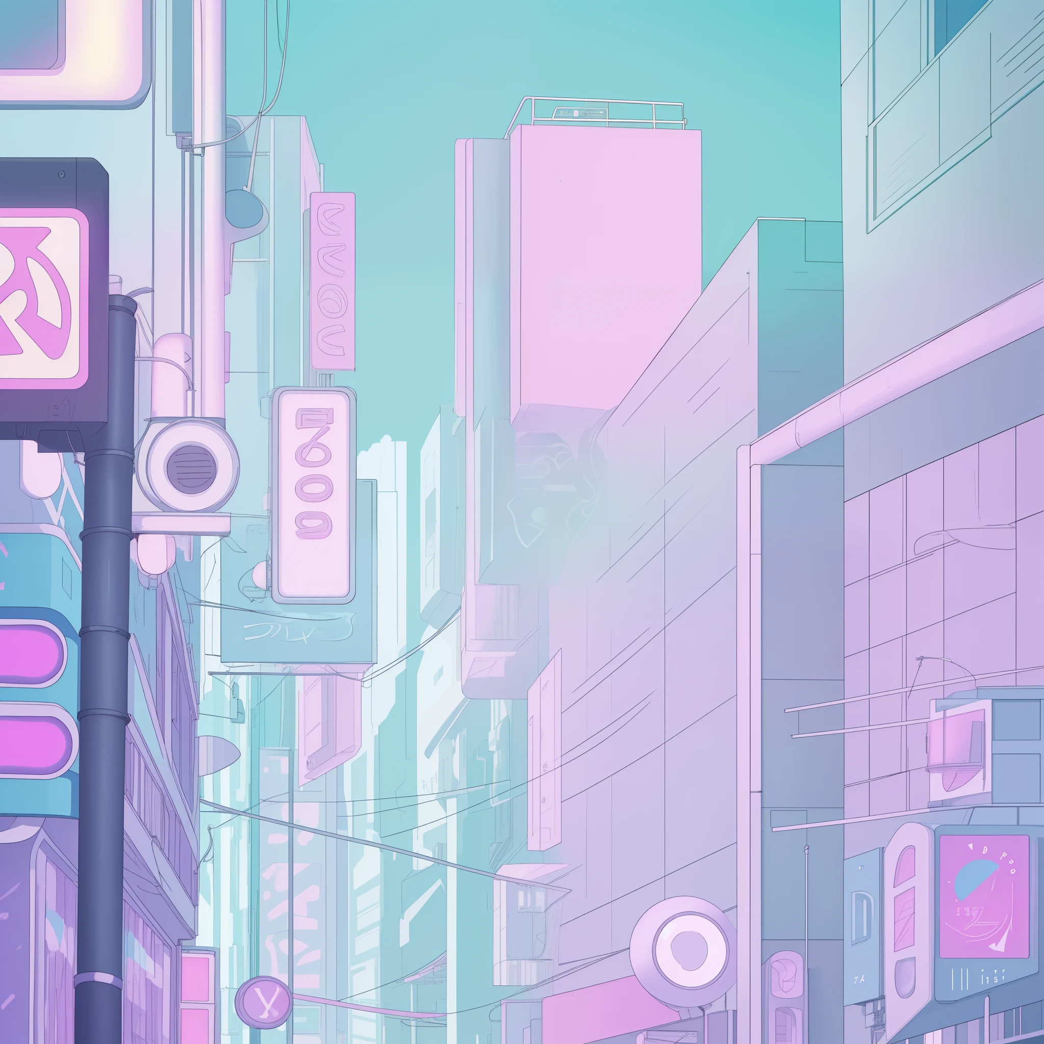 Soft Pastel Hues, Neon Dreams, Retro Vibes - A Journey to the City of Sound. Minimalistic Melodies and Urban Skies. Feel the Groove, Embrace the Nostalgia.