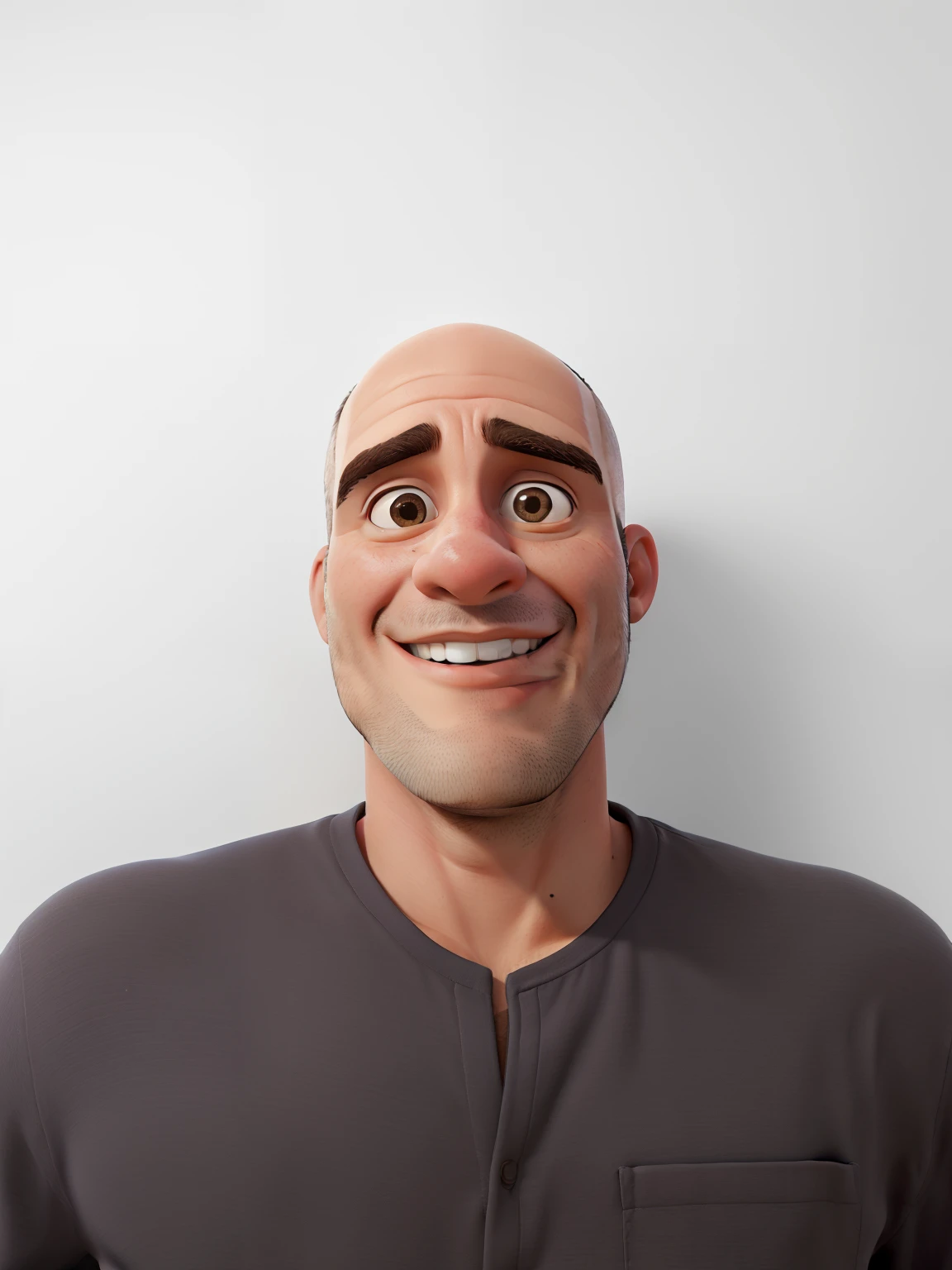 Obra-prima, de melhor qualidade, homem careca,  barba rala.