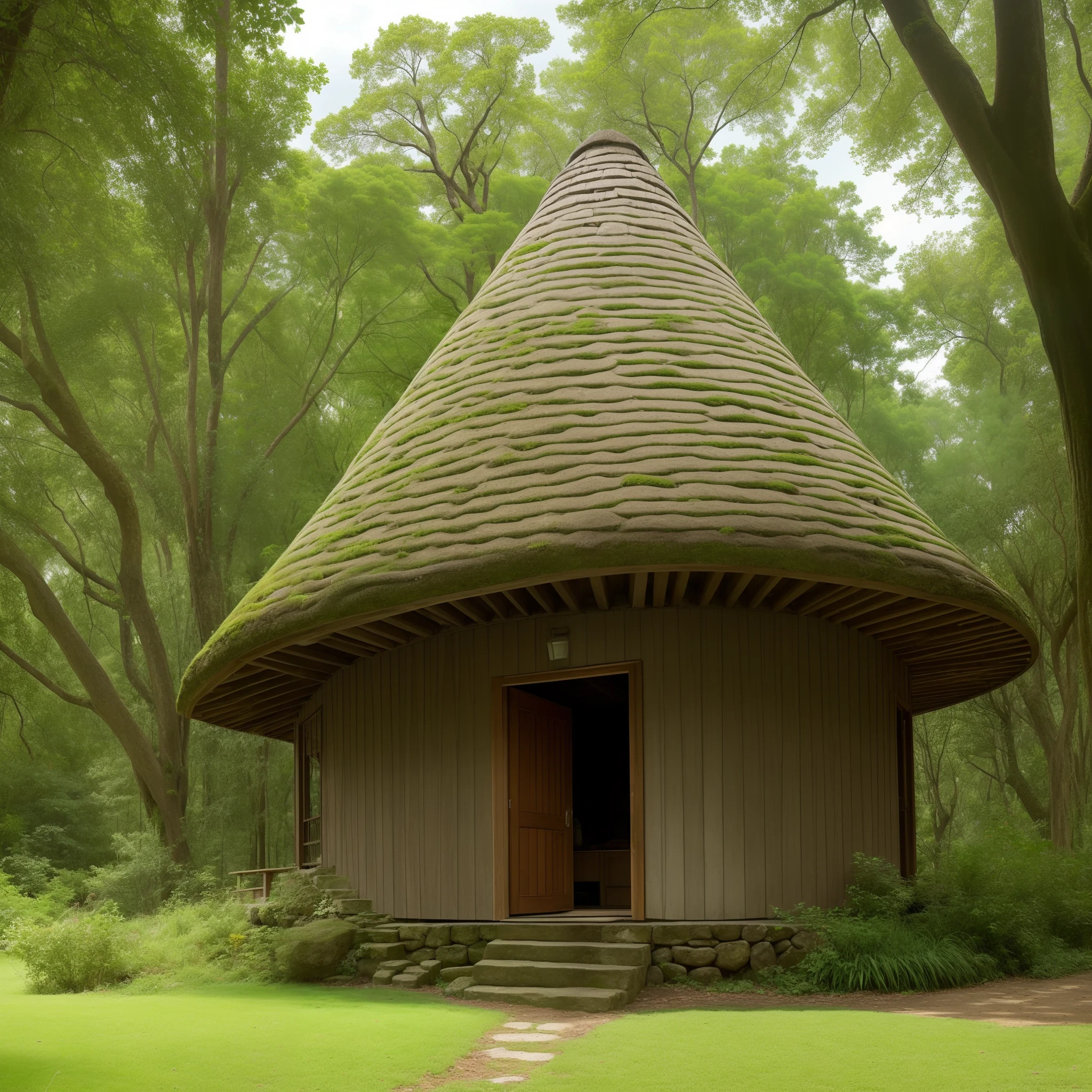 boys house was no larger than a mushroom, tucked away beneath the thick canopy of ancient trees --auto --s2