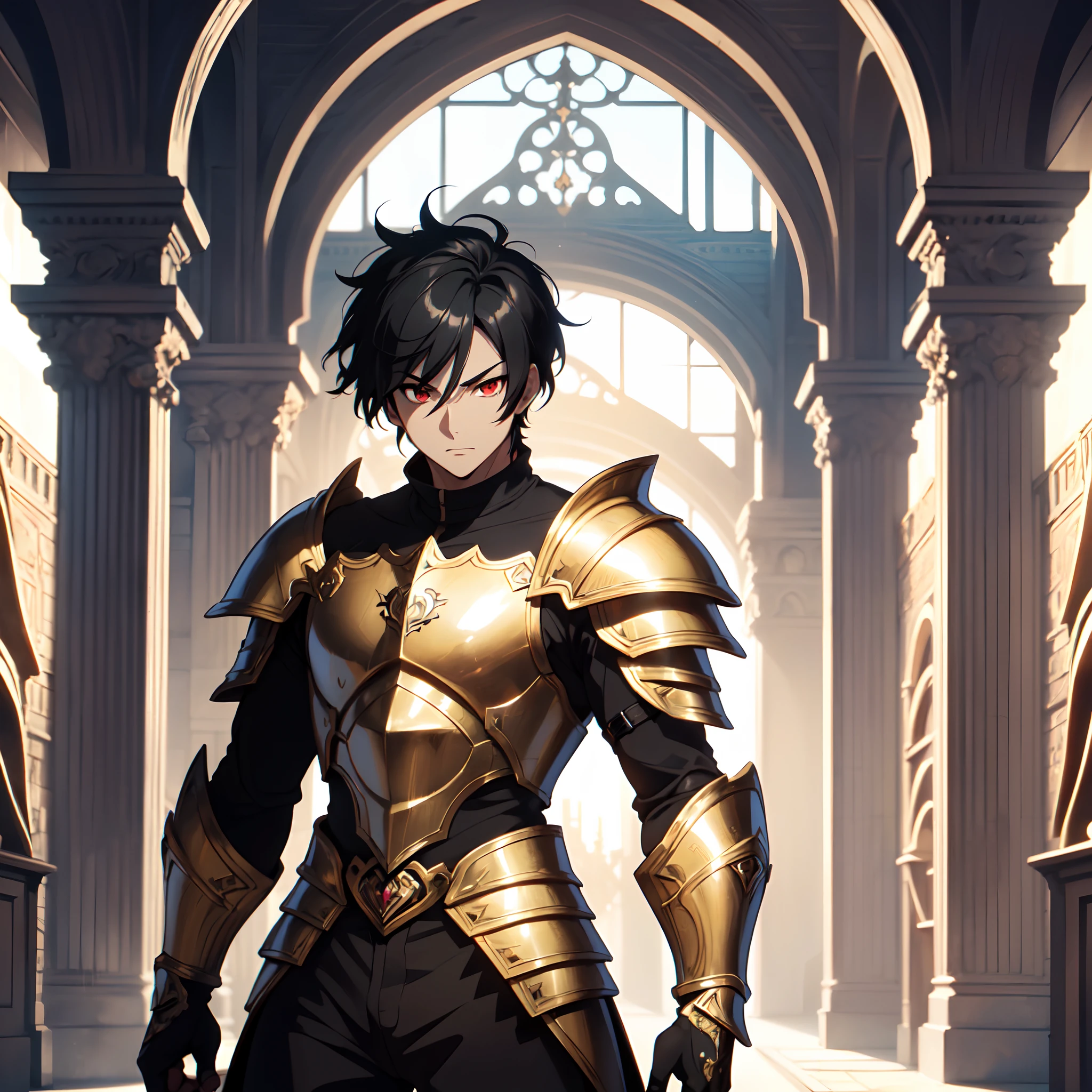 128K Ultra High Definition,
128K Ultra High Quality,
128K Ultra High Resolution,
Best Definition,
Best Quality,
Best Resolution,
Perfectly Detailed,
Perfectly Designed,
Extremely Detailed,
Extremely Designed,
Hyper Detailed,
Hyper Definition,
Hyper Quality,
Hyper Resolution,
Masterpiece,
(((Anime))),
Body Shot,
(((Boy))),
Handsome,
Muscular Body,
(((Black Short Hair))),
(((Red Eyes))),
(((Hyper Detailed & Perfectly Designed With Ultra High Quality Bronze Warlord Armor))),
(((Inside Of Medieval Royal Palace Background Scenery))),