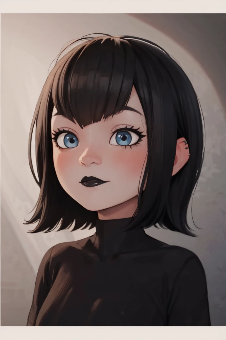 Mavis, portrait, black lipstick, cute, mavis