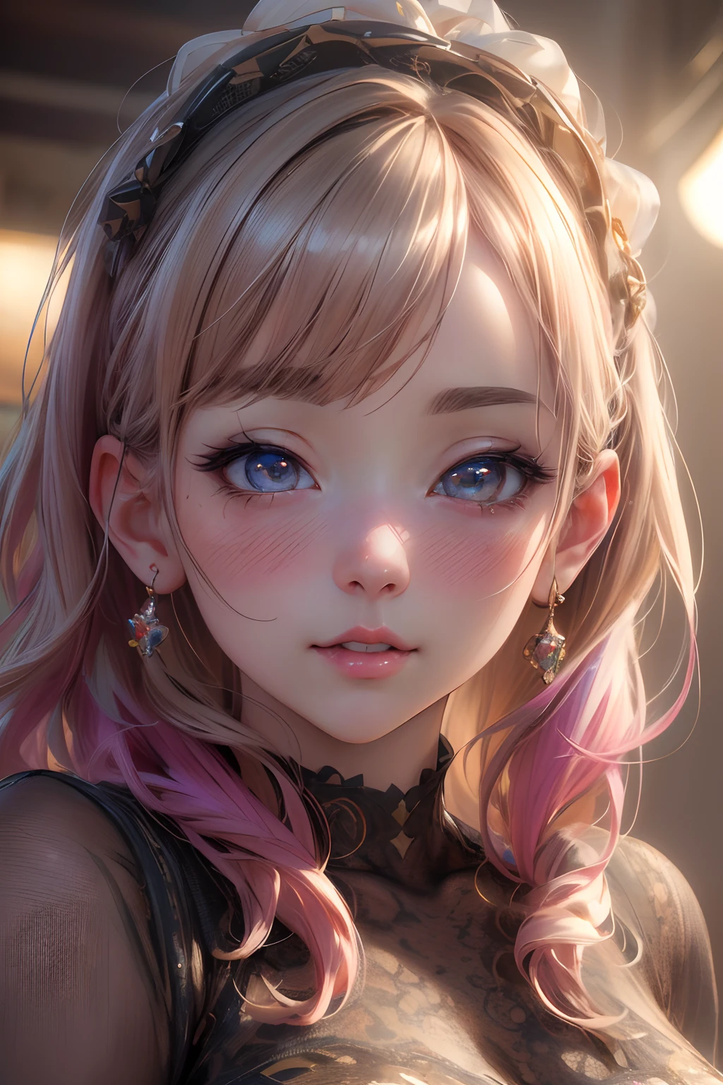 (best quality,4k,8k,highres,masterpiece:1.2),ultra-detailed,(realistic,photorealistic,photo-realistic:1.37),Vtuber,anime style,beautiful detailed eyes,beautiful detailed lips,cute expression,lovely idol,creative backgrounds,playful poses,new outfit concepts,vibrant colors,studio lighting