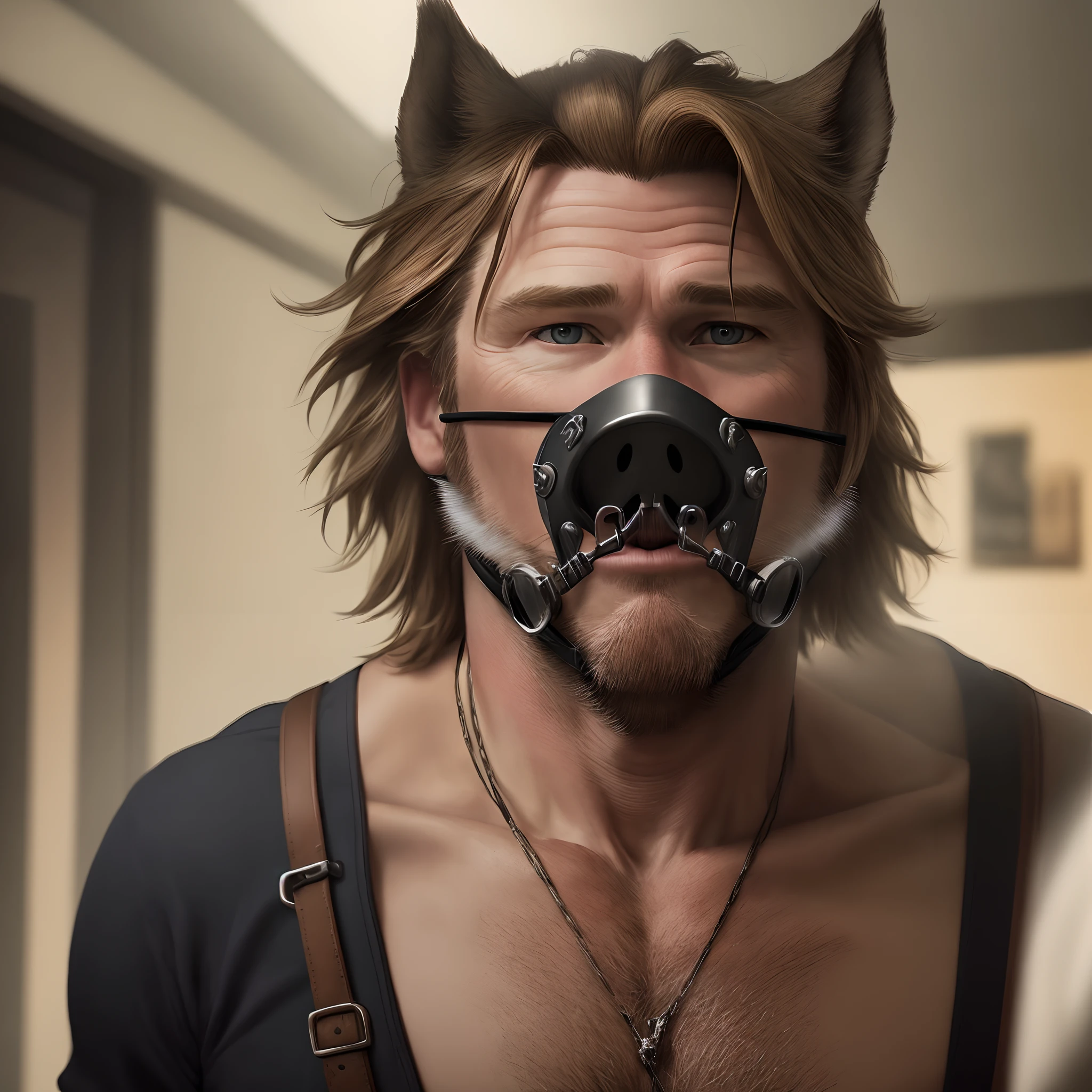 Val Kilmer in a muzzle