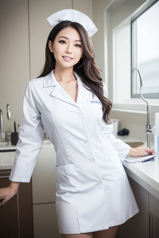 (((Beautiful dental hygienist)))、(((Appearance during treatment)))、(((Leaning forward to look into the patient)))、(((Independent lab coat)))、(8K、top-quality、​masterpiece:1.2)、(reallistic、Photorealsitic:1.2)Best Quality, (Photorealistic:1.3),
(Beautiful face:1.2),NSFW,
POV Pit Roast ,
(Photos of women to get :1.2),
Japanese actressl,
Get 1 Girl , POV, spitroast, ,
gazing at viewer, eyecontact,

(Wear-n-n-White Nurse Uniform,:1.1),
From the front
Swarface,