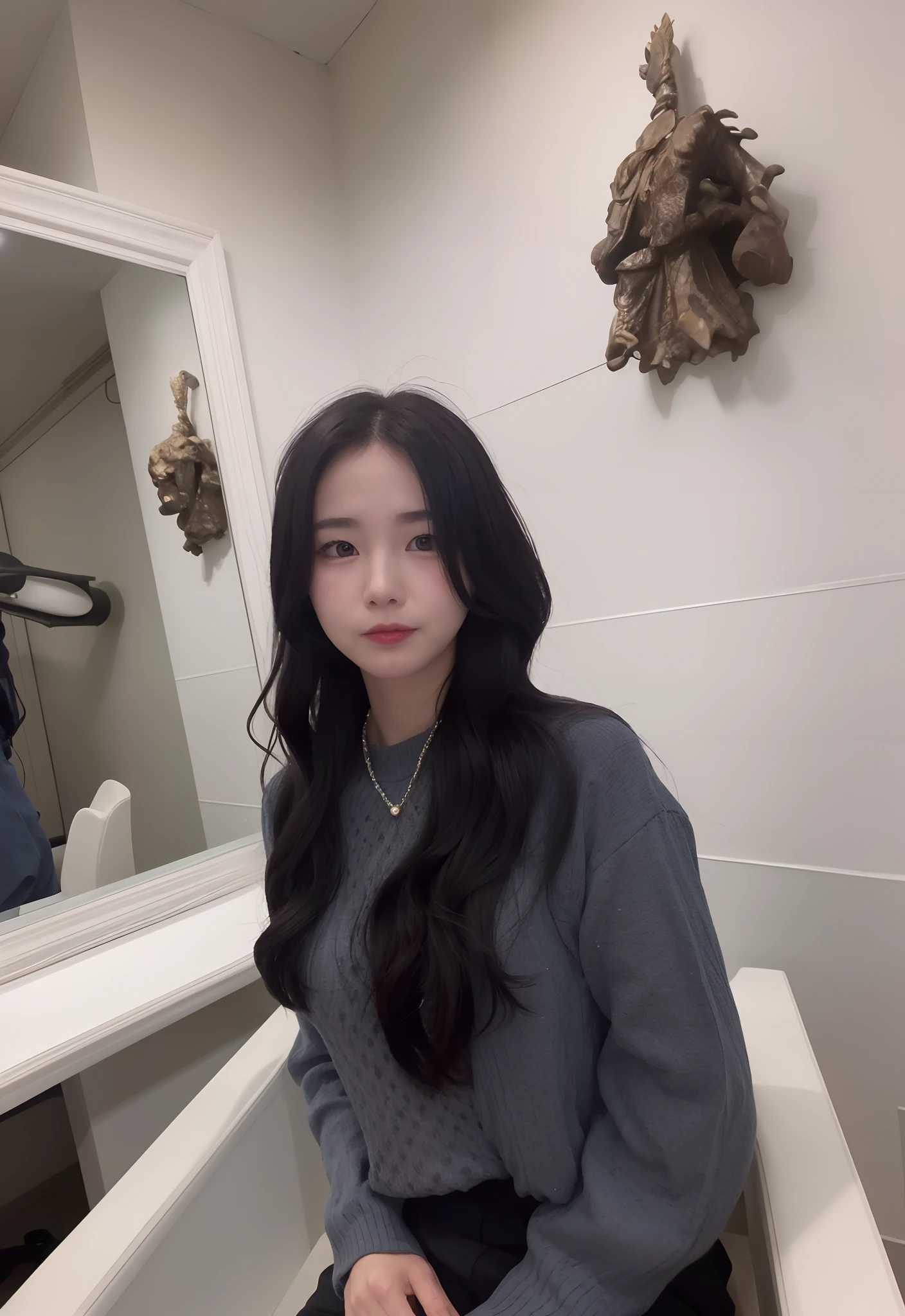 from side、hips up high、(addielyn))、side pose、randome pose、(extremely delicate and beautiful work)、(masterpiece)、1-man、street wear、Distorted look、Beautiful and clear eyes、Blue Pupils、Delicate pearl necklace、Delicate earrings、Simple blurry background、Ultra-fine depiction、Beautiful fece、Charming、Ultra-fine coating、delicateface、delicate body shape、thin clavicle、Lovely lips、Softback、mix4、(8k、RAW Photography、top-quality、masterpiece:1.2)、(reallistic、Photorealsitic:1.37)、girl with、cute little、professionally lit、photon maping、Radio City、physically-based renderingt、Above the waist