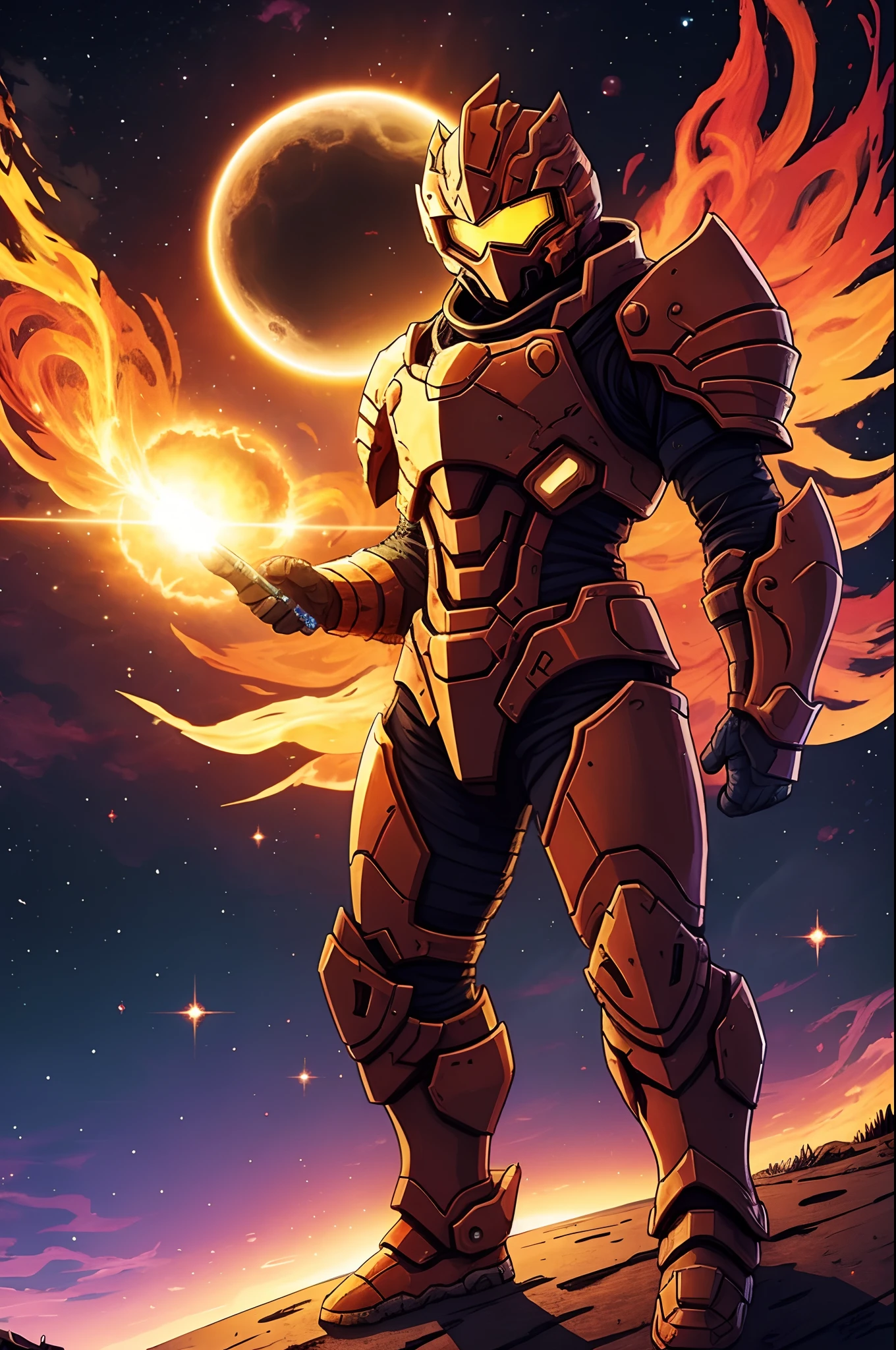 A solar flare armor from Terraria