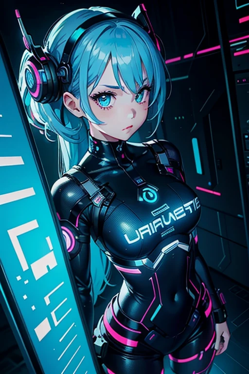 1 Girl, whole body, (space helmet):10,He has a large metal helmet on his head that covers his hair and eyes., tube, wire, She gets electrocuted, brainwashing,astrovest,bing_astronaut,blush,torogao,