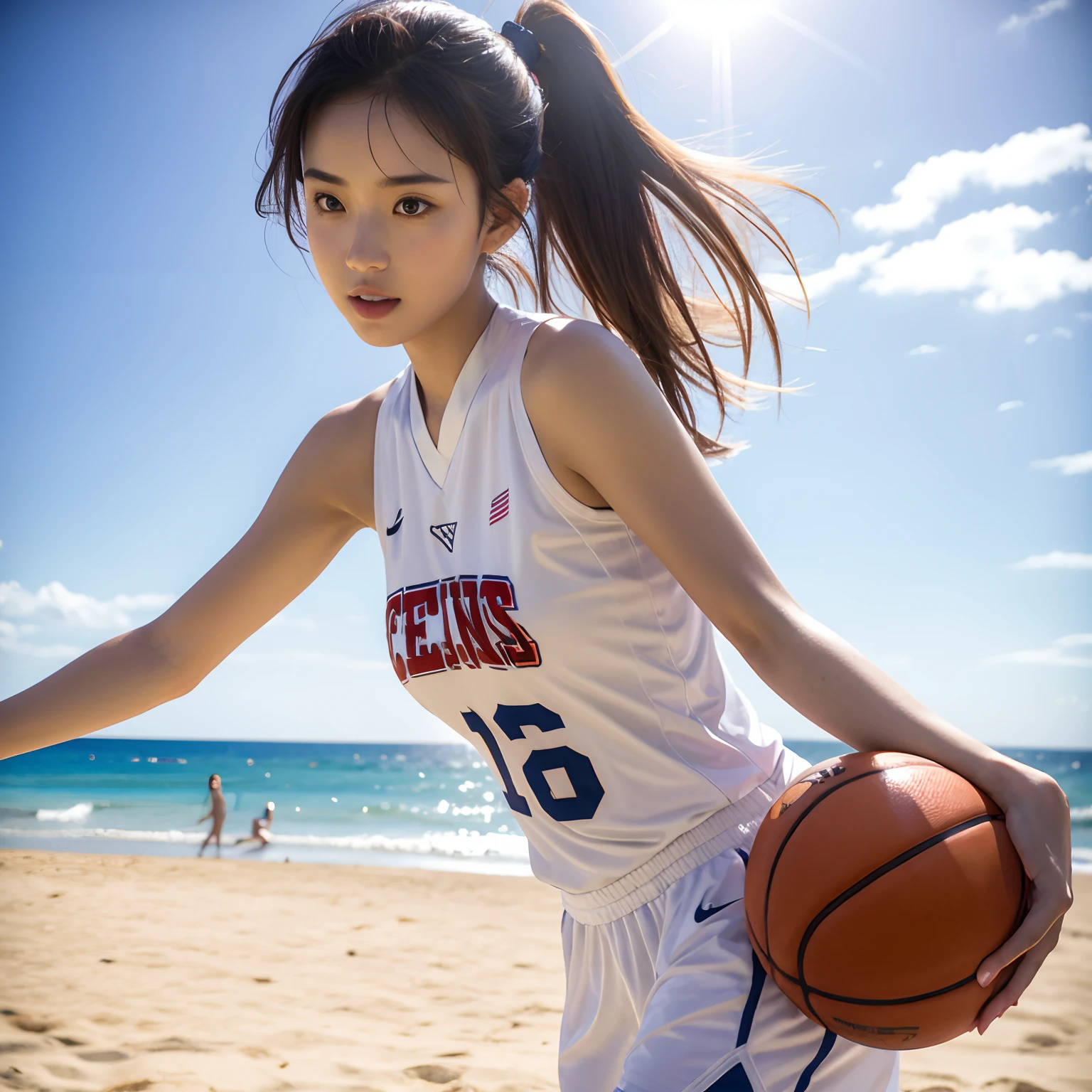 Basketball Beauty Beach Sun
