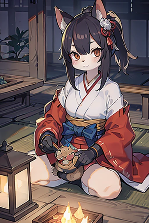 Japanese-style samurai-like raccoon beastmen