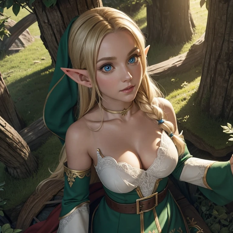 Pov of elf looking down at their body