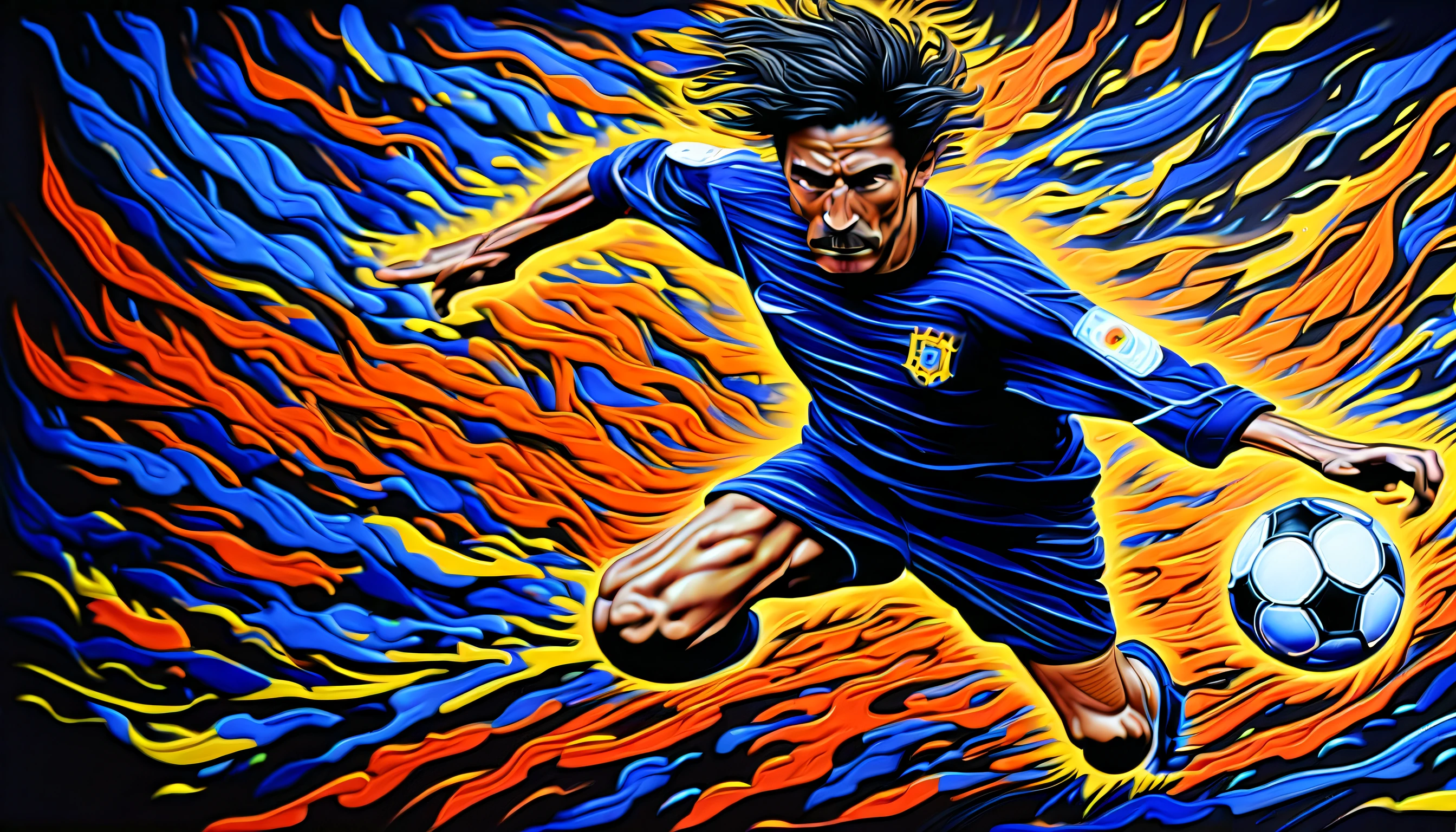 Play soccer sorcerer illustration, fountain-pen and gel masterpiece, dark fantasy and fantasia harmony, exudes an air of obscura vivid enchantment, breathtaking beauty, amazed incredible realism, realistic expertly crafted, intricate details and flawless quality, true work of art, ultimate in quality and resolution, high contrast sophistication masterpiece, stunningly detailed paintwork, delicate intricate paint strokes, ultra-realistic detail, depth and dimension to this masterpiece, stunning extremely insane detail, masterful brushstrokes,