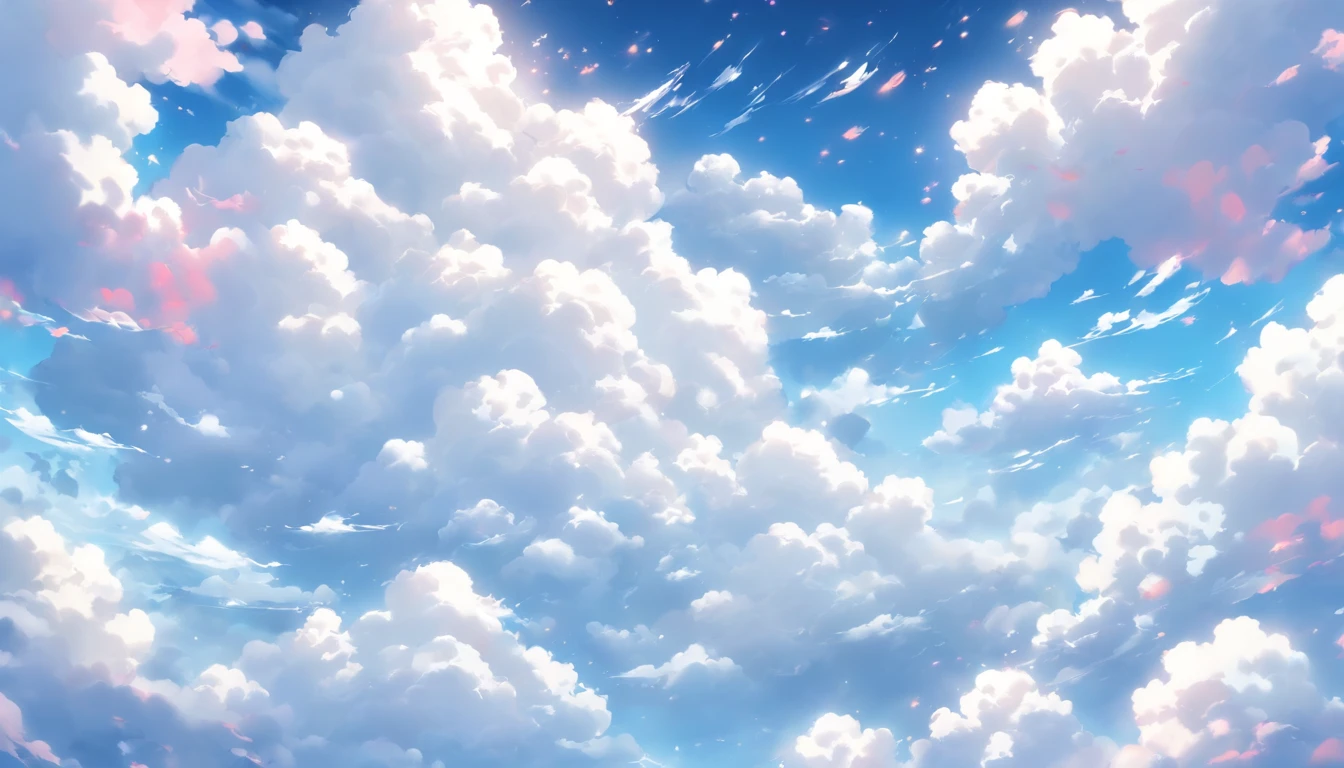 tmasterpiece,high high quality,optimum,Aesthetics and aesthetics,White tones are predominant,Straight clouds,Top-down view,There are auspicious cloud patterns in the white clouds