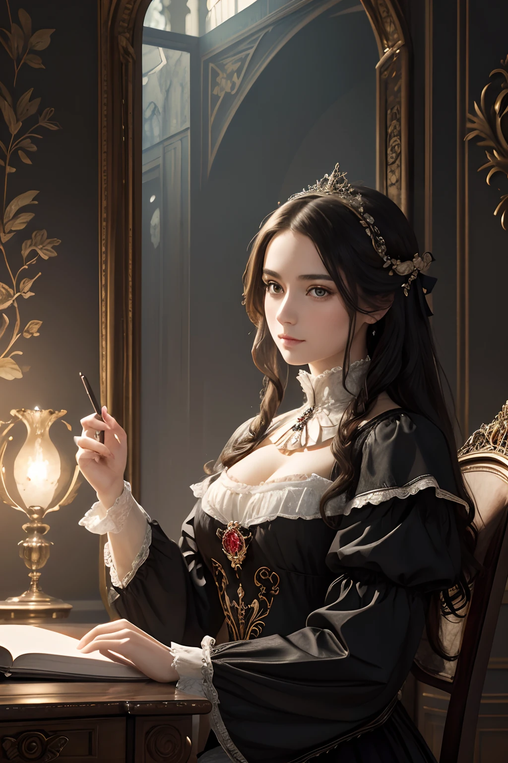 Meisterwerk, Beautiful world of thoughts, Surreale Kunst, Wahrnehmungsgesteuert, Hyper detailliert, ultra kompliziert, 8K UHD, best quality, highest resolution, beautiful, elegant,,Mysterious,