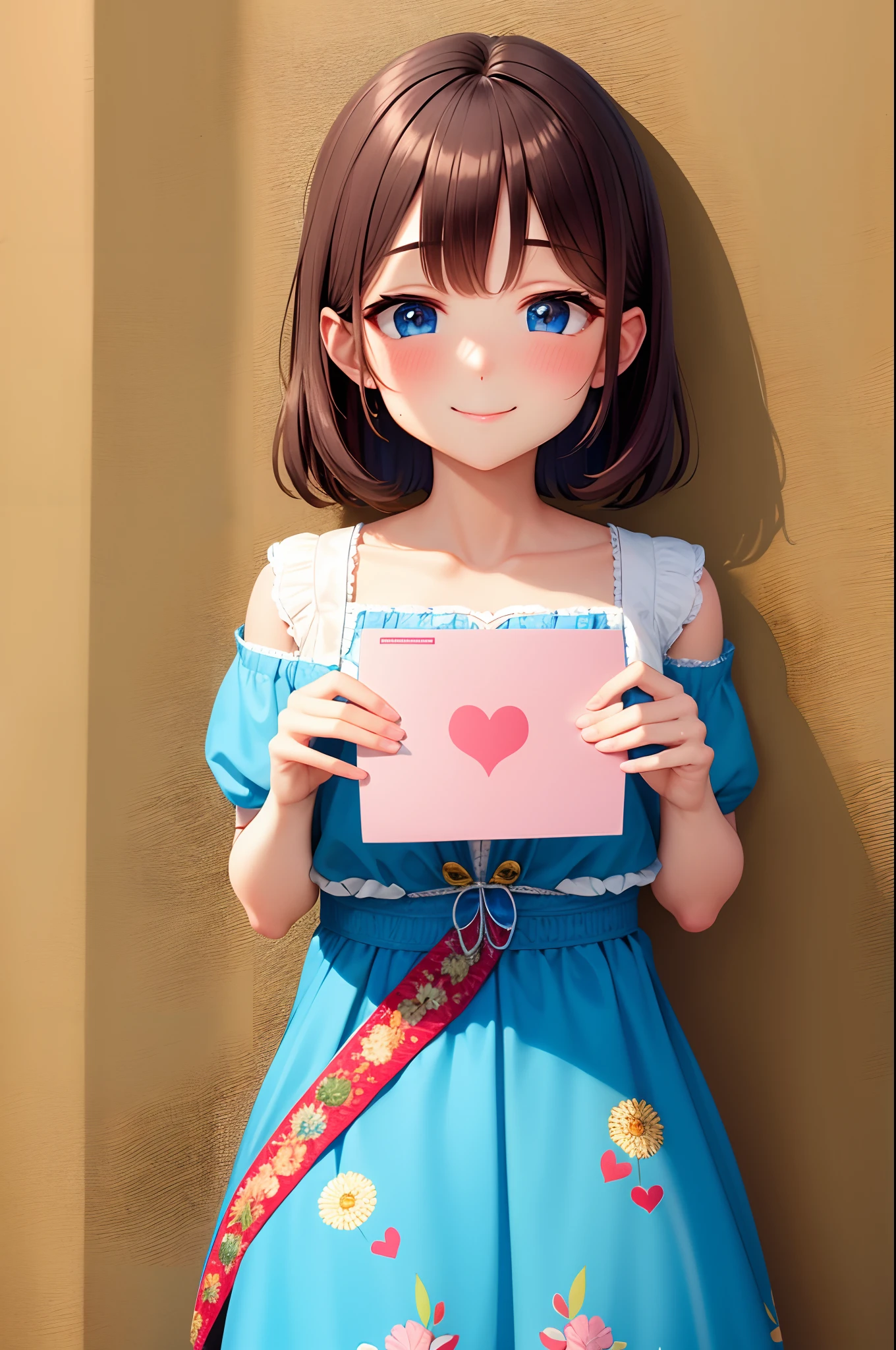 ultra-detailed, masterpiece, highest quality, love letter, pov,smile,blush