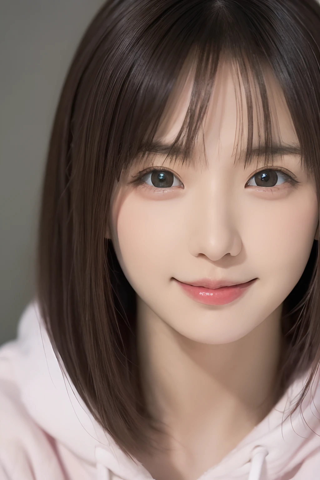 masutepiece, Best Quality, 8K, 15yo student, japanes、Teen, Raw photo, award winning portrait, A smile, Solo, Night, Idol face, violaceaess, gardeniass, Delicate girl, Upper body, Digital SLR, Looking at Viewer, Candid, Sophisticated, zora々Right, Thin arms, Professional Lighting, Film grain, chromatic abberation, (Eyes and faces with detailed:1.0),　A dark-haired、drooing eyes、Japanese high school  girl、kawaii faces:1.2,