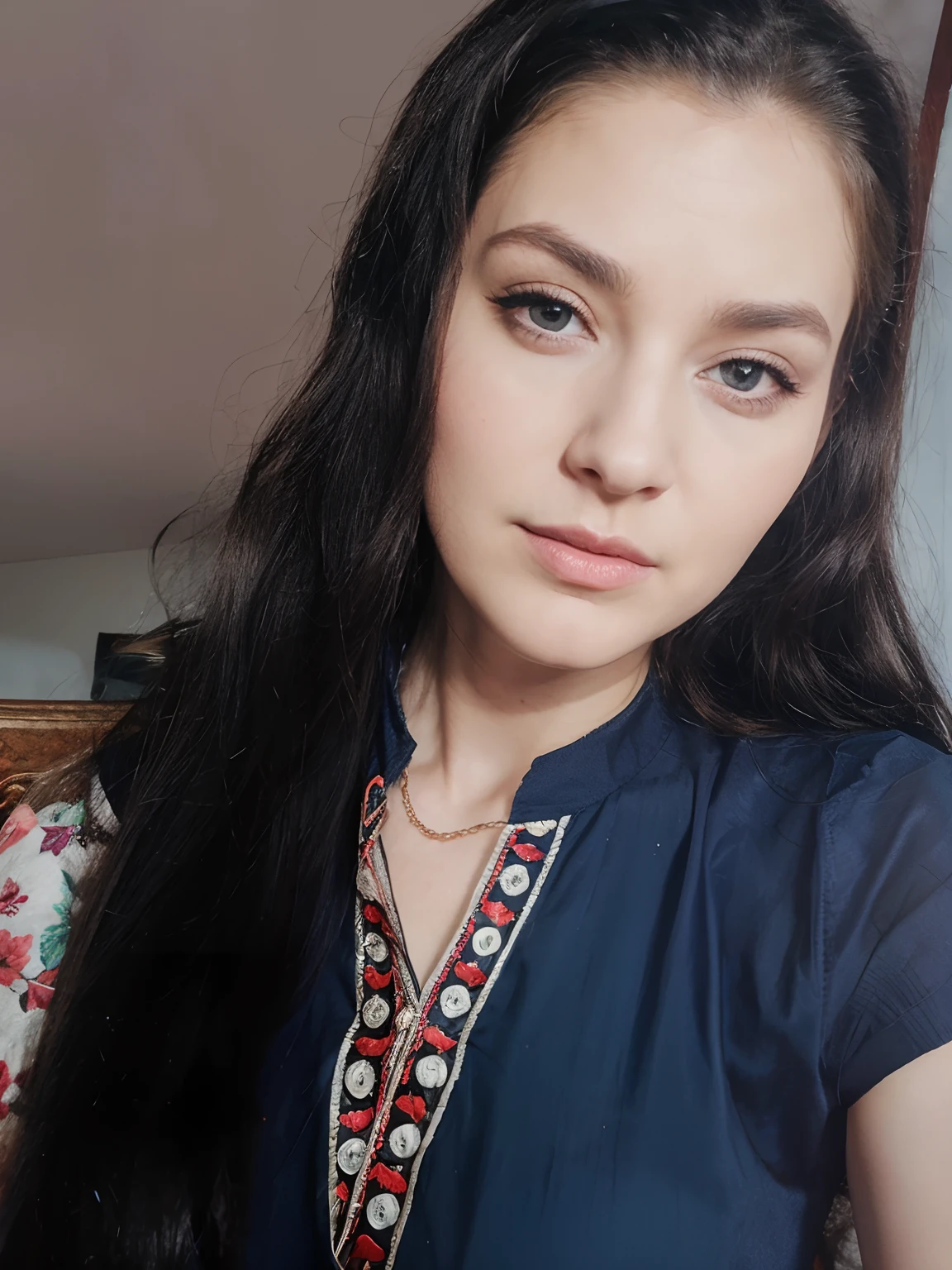 Realistic queen face , background change