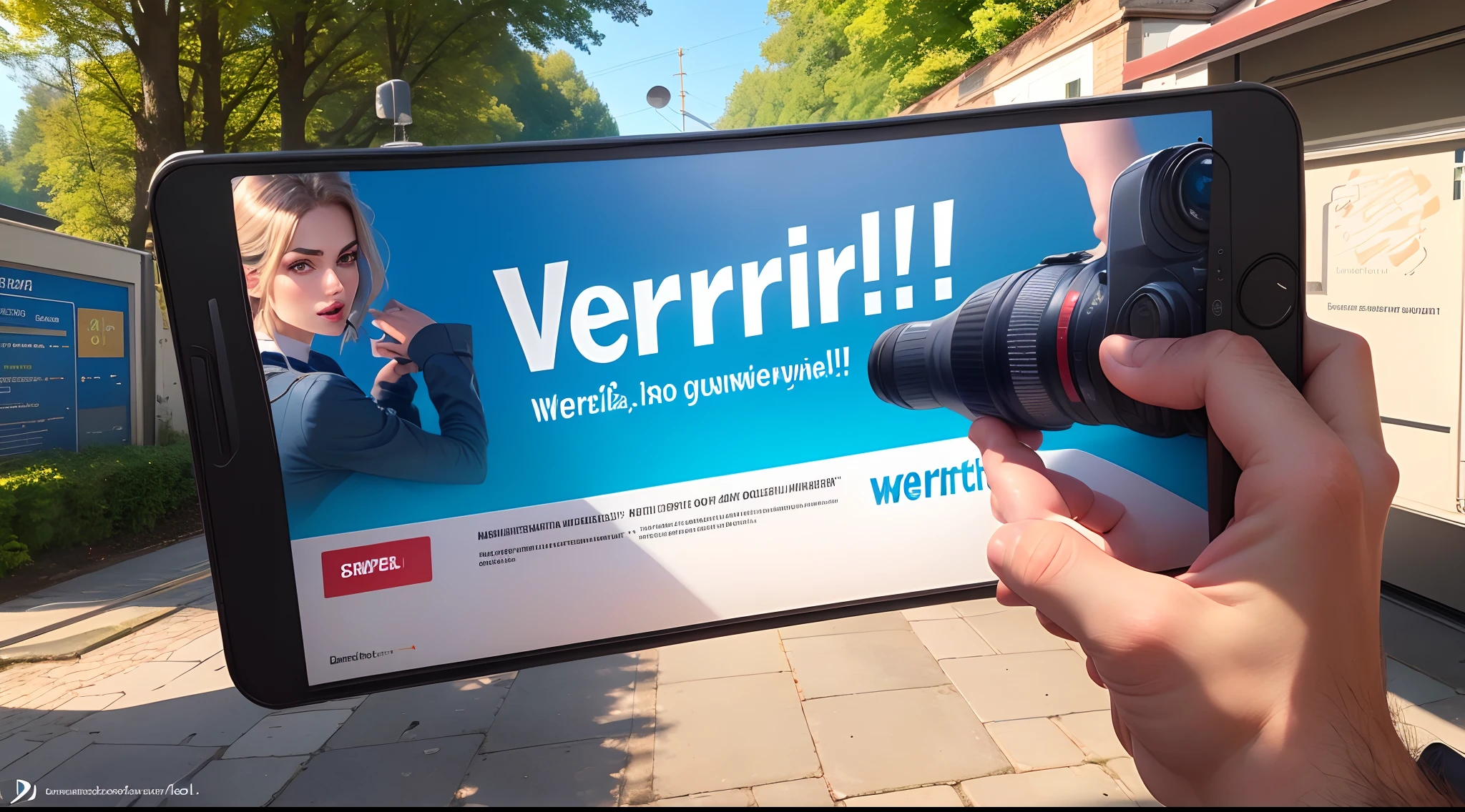 Erstelle eine Werbung die verwirrend und ansprechend ist