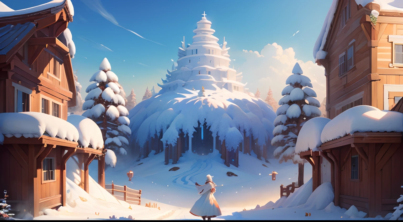 ((Need)), ((tmasterpiece)), snowflower，Rime，  (A high resolution:1.2)