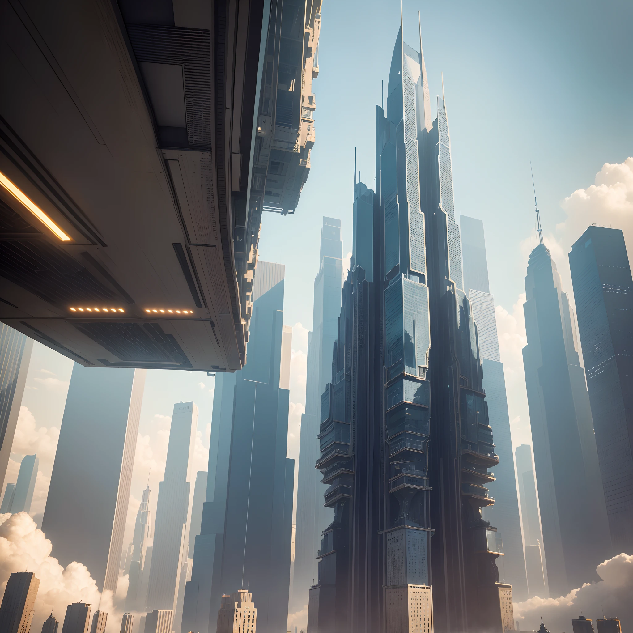 (best quality, 4k, 8k, highres, masterpiece:1.2), ultra-detailed, (realistic, photorealistic, photo-realistic:1.37), towering skyscrapers, futuristic skyline, colossal buildings, cyberpunk, megacity, futuristic world, breathtaking height, buildings that surpass human imagination, mountain, ultra-high resolution, vibrant colors, dynamic lighting, futuristic architectural marvels, surreal atmosphere, multiple levels of elevated walkways, flying vehicles, bustling metropolis, dazzling city lights, advanced technology, seamless integration between nature and urban elements, awe-inspiring scale, impressive sense of depth and perspective, futuristic transportation systems, advanced infrastructure, cutting-edge design, grandeur and elegance, harmonious blend of natural and synthetic elements, overwhelming sense of progress and innovation