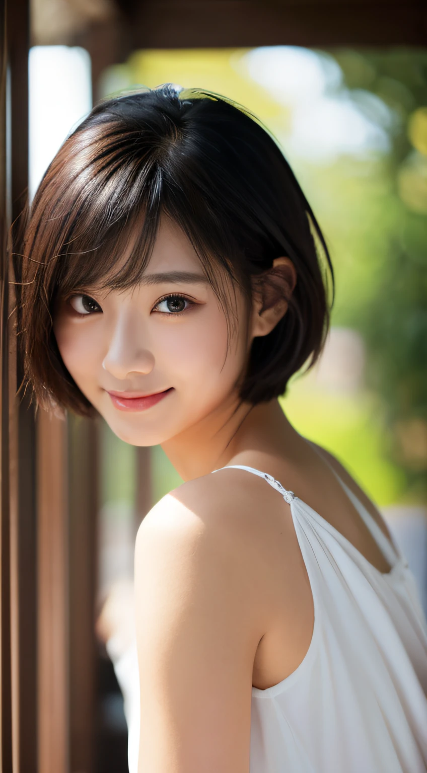 1girl in, (deep neckline:1.2), (Raw photo, Best Quality), (Realistic, Photorealsitic:1.4), masutepiece, Extremely delicate and beautiful, Extremely detailed, 2k wallpaper, amazing, finely detail, the Extremely Detailed CG Unity 8K Wallpapers, Ultra-detailed, hight resolution, Soft light, Beautiful detailed girl, extremely detailed eye and face, beautiful detailed nose, Beautiful detailed eyes, Short hair, Cinematic lighting, Winter scene, Perfect Anatomy, Slender body,
INFO camisole