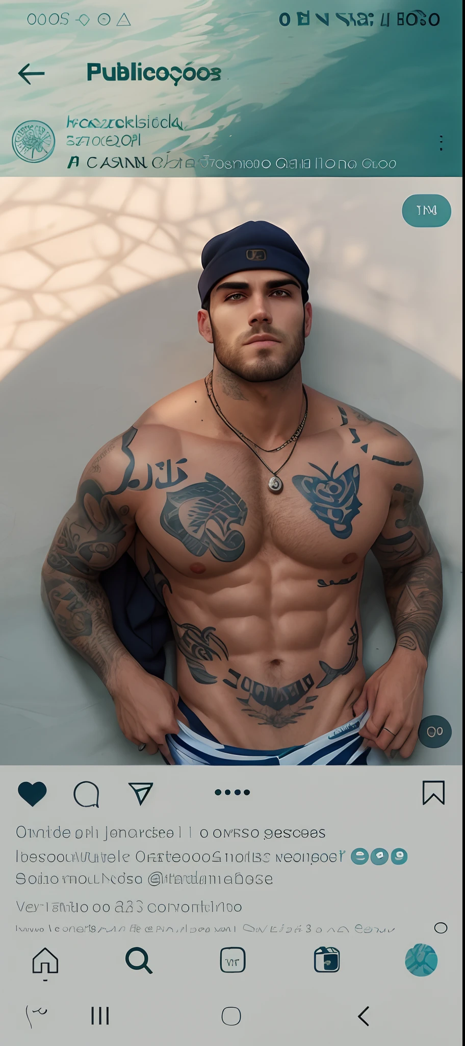 There is a man with tattoos in front of a pool, Prefeito, inspirado em Ludovit Fulla, not shirt :: High detail, corpo inteiro altamente detalhado, pele de claridade, corpo inteiro, corpo inteiro detalhado, sem capuz | | sombreado realista, corpo inteiro;, corpo tatuado, corpo inteiro detalhado, Technoviking masculino sem camisa, MVU, (belos olhos detalhados), (melhor qualidade), (Rosto realista detalhado), sozinho, homem bonito, homem lindo e perfeito, inspirado em Ludovit Fulla, Tony Sandoval. 8 k realista, inspirado em Daren Bader, (alto detalhado realista cabelo preto), (personagem Second Life) ((IMVU)), (olhos pretos detalhado), (Muscles), malhado, (homem malvado bonito) ((Second Life))