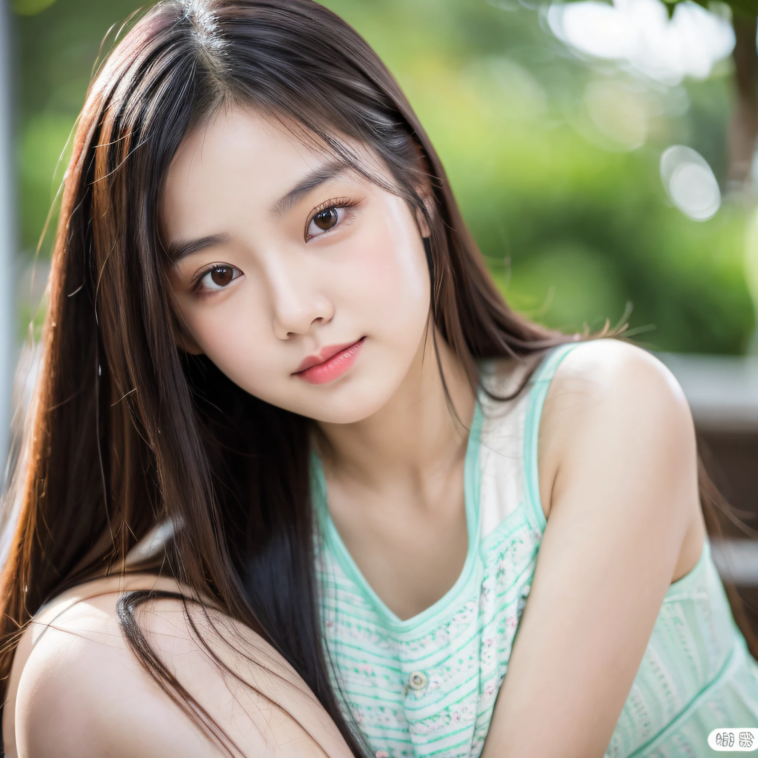 there is a woman with long hair posing for a picture, bbwchan, korean girl, with round face, sexy face, young cute wan asian face, south east asian with round face, 1 8 yo, sexy look at the camera, asian face, an asian woman, dang my linh, with long hair, milky white skin, a young asian woman