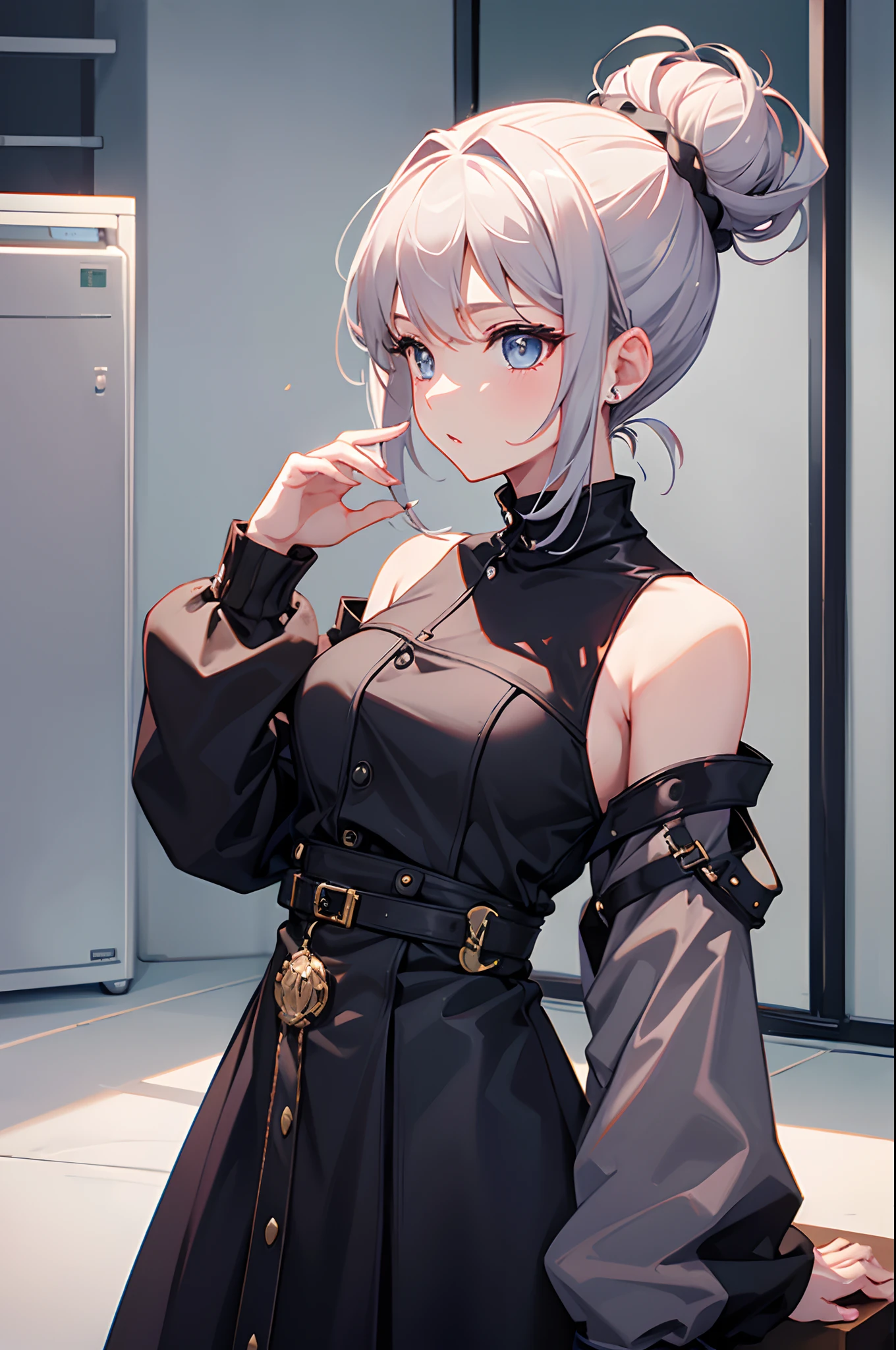 one-girl,topknot