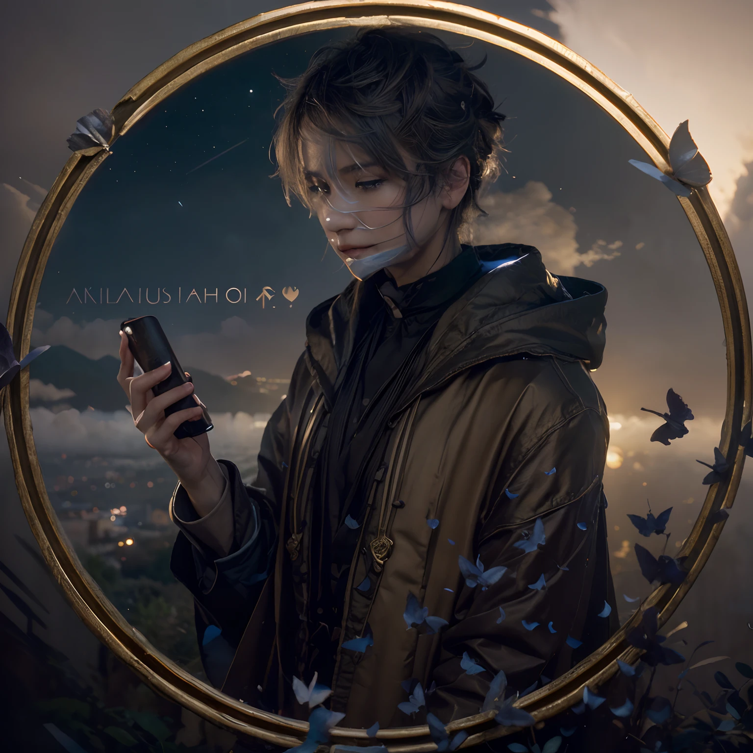 Masterpiece, best quality, high quality, extremely detailed CG unity 8k wallpaper, outdoor, sky, clouds, night, no humans, mountain, chinese style palace sits on the hillside, moonlight, cinemagraph, landscape, water, trees, dark sky, waterfall, cliff, nature, lake, river, cloudy sky, award winning photography, bokeh, depth of field, hdr, bloom, chromatic aberration, photorealistic, highly detailed, trending on artstation, trending on CGsociety, intricate, high detail, dramatic, halfway art