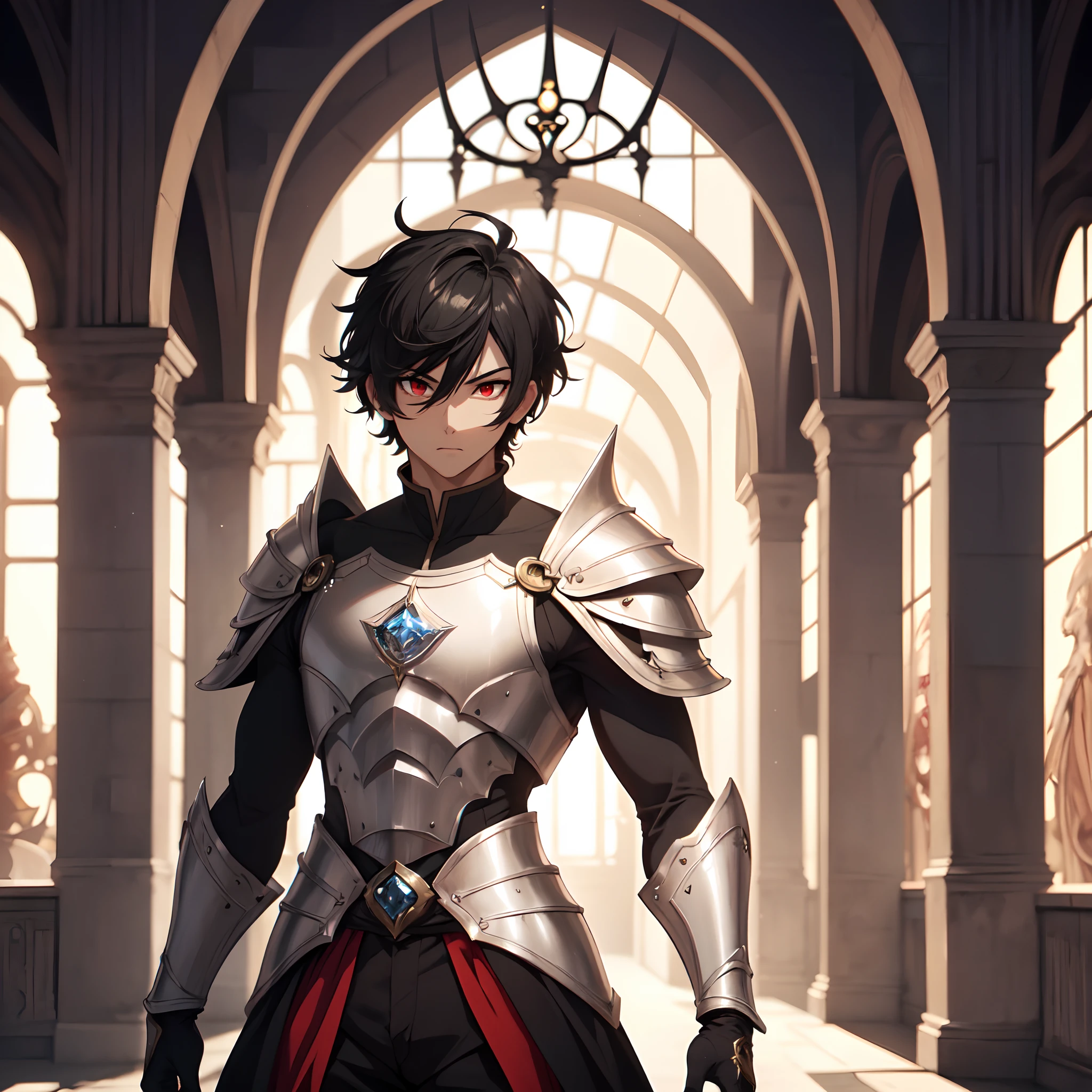 128K Ultra High Definition,
128K Ultra High Quality,
128K Ultra High Resolution,
Best Definition,
Best Quality,
Best Resolution,
Perfectly Detailed,
Perfectly Designed,
Extremely Detailed,
Extremely Designed,
Hyper Detailed,
Hyper Definition,
Hyper Quality,
Hyper Resolution,
Masterpiece,
(((Anime))),
Body Shot,
(((Boy))),
Handsome,
Muscular Body,
(((Black Short Hair))),
(((Red Eyes))),
(((Hyper Detailed & Perfectly Designed With Ultra High Quality Diamond Warlord Armor))),
(((Inside Of Medieval Royal Palace Background Scenery))),