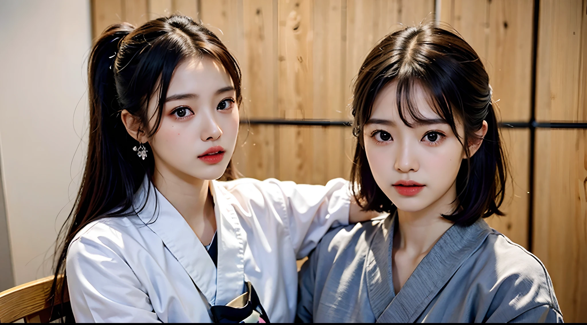 ((Japan Girl,1.4))About 20 years old,slenderbody,Slim Beauty,((Kyudo)),((Archery Women)),Hakamahaori,Detailed eyes,cabelos preto e longos,poneyTail,Real image quality,An ultra-high picture quality,8K,masutepiece,Raw photo,Live action,profetional lighting,((Night background)),Absurd beauty,Beautiful face