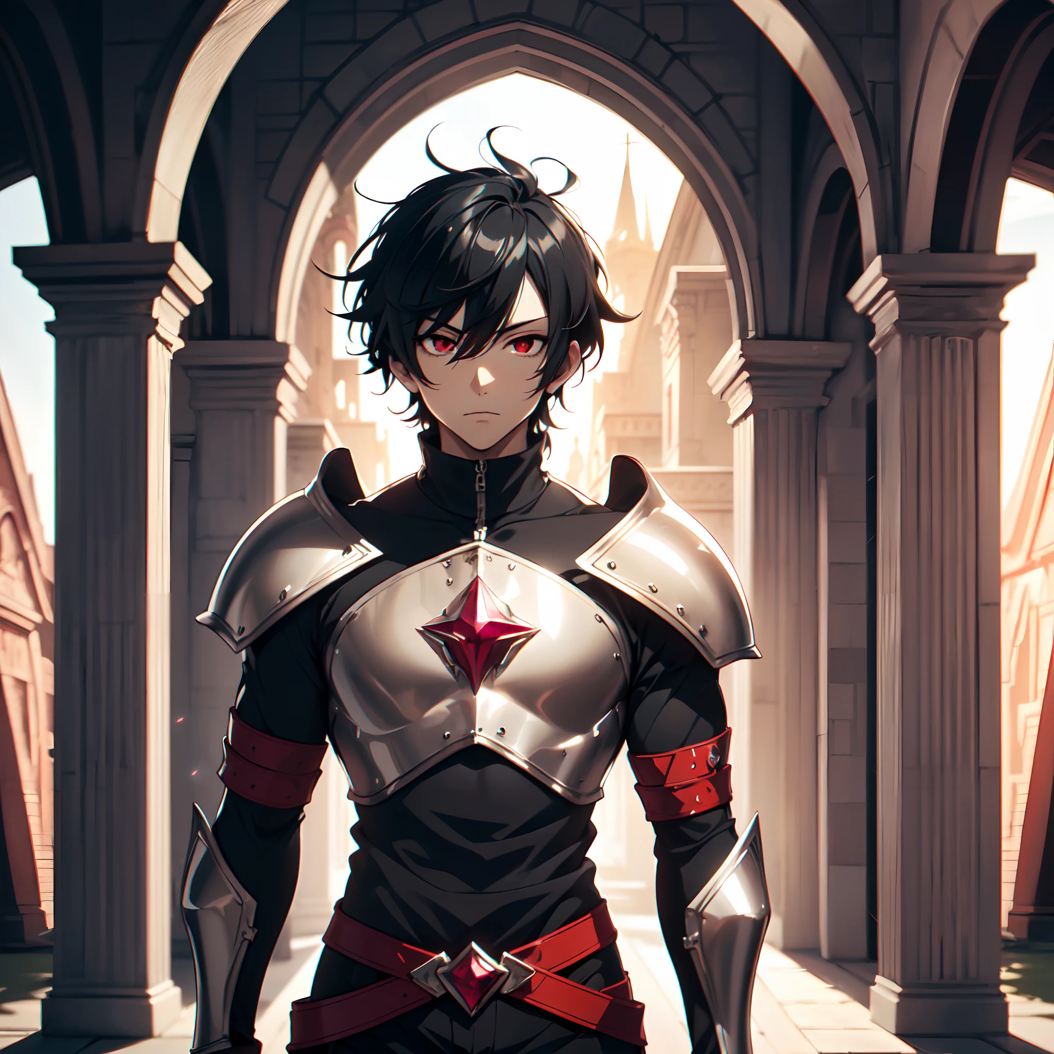 128K Ultra High Definition,
128K Ultra High Quality,
128K Ultra High Resolution,
Best Definition,
Best Quality,
Best Resolution,
Perfectly Detailed,
Perfectly Designed,
Extremely Detailed,
Extremely Designed,
Hyper Detailed,
Hyper Definition,
Hyper Quality,
Hyper Resolution,
Masterpiece,
(((Anime))),
Body Shot,
(((Boy))),
Handsome,
Muscular Body,
(((Black Short Hair))),
(((Red Eyes))),
(((Hyper Detailed & Perfectly Designed With Ultra High Quality Ruby Warlord Armor))),
(((Inside Of Medieval Royal Palace Background Scenery))),