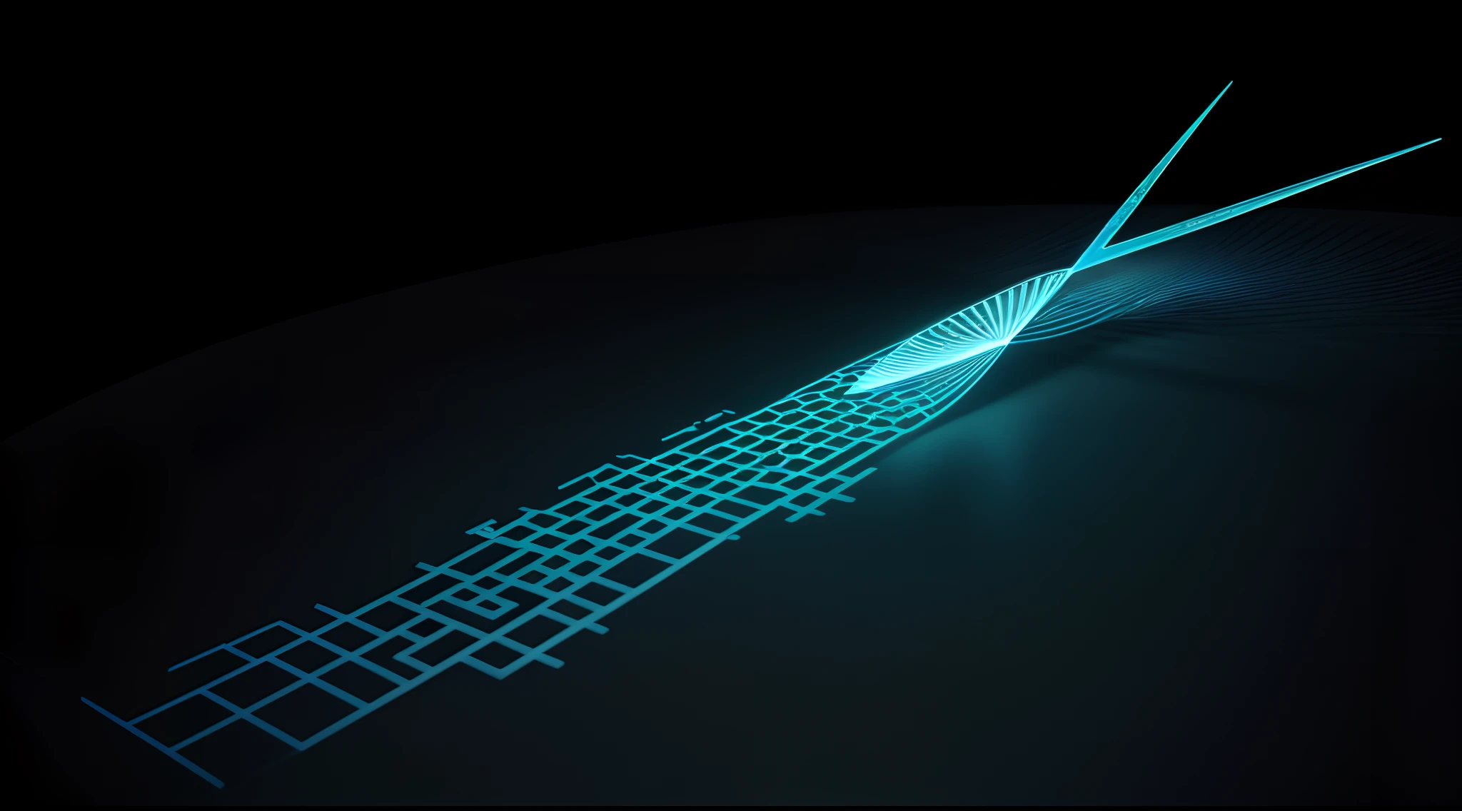 Engaging 3D visualization featuring stunning graphs、glinting