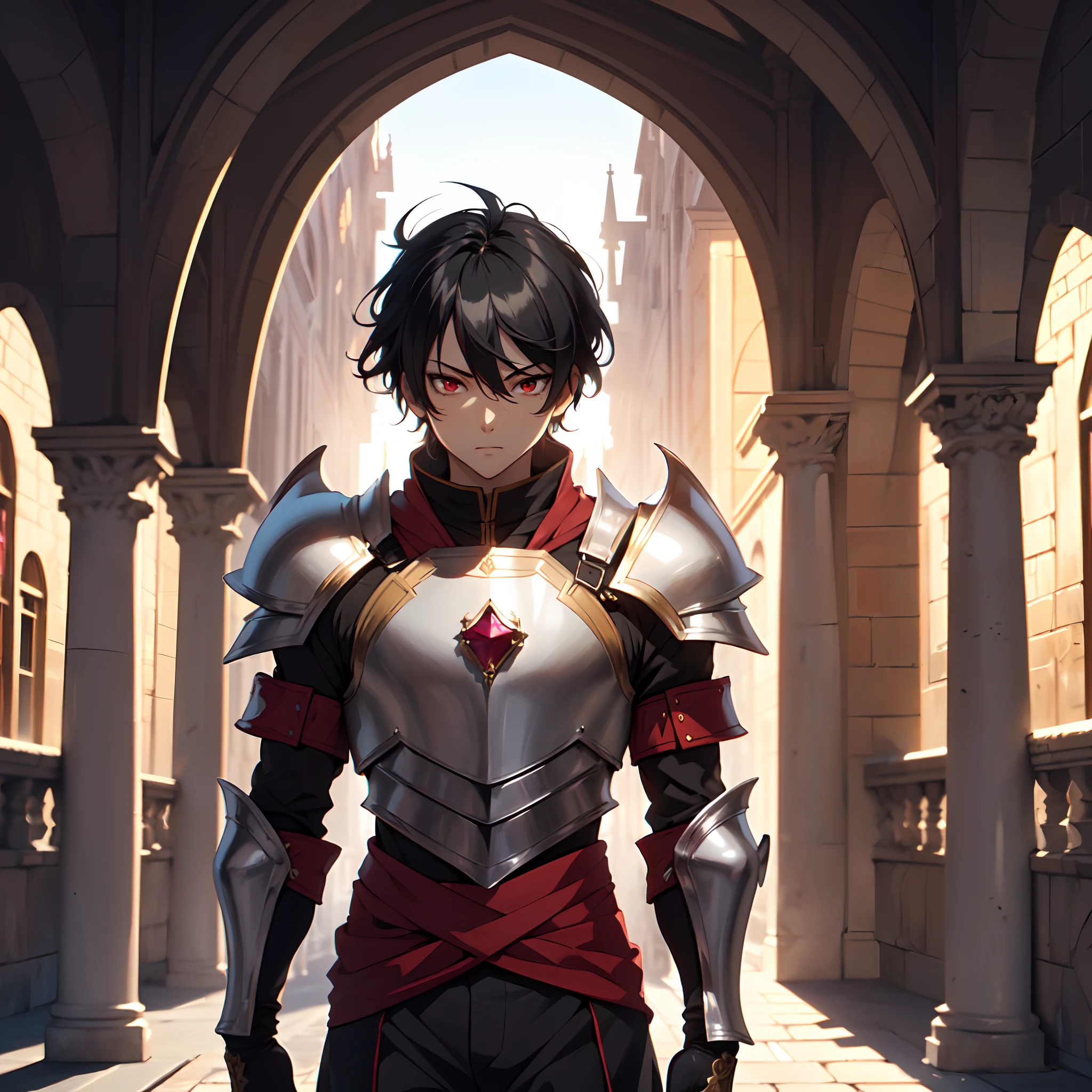 128K Ultra High Definition,
128K Ultra High Quality,
128K Ultra High Resolution,
Best Definition,
Best Quality,
Best Resolution,
Perfectly Detailed,
Perfectly Designed,
Extremely Detailed,
Extremely Designed,
Hyper Detailed,
Hyper Definition,
Hyper Quality,
Hyper Resolution,
Masterpiece,
(((Anime))),
Body Shot,
(((Boy))),
Handsome,
Muscular Body,
(((Black Short Hair))),
(((Red Eyes))),
(((Hyper Detailed & Perfectly Designed With Ultra High Quality Ruby Warlord Armor))),
(((Inside Of Medieval Royal Palace Background Scenery))),