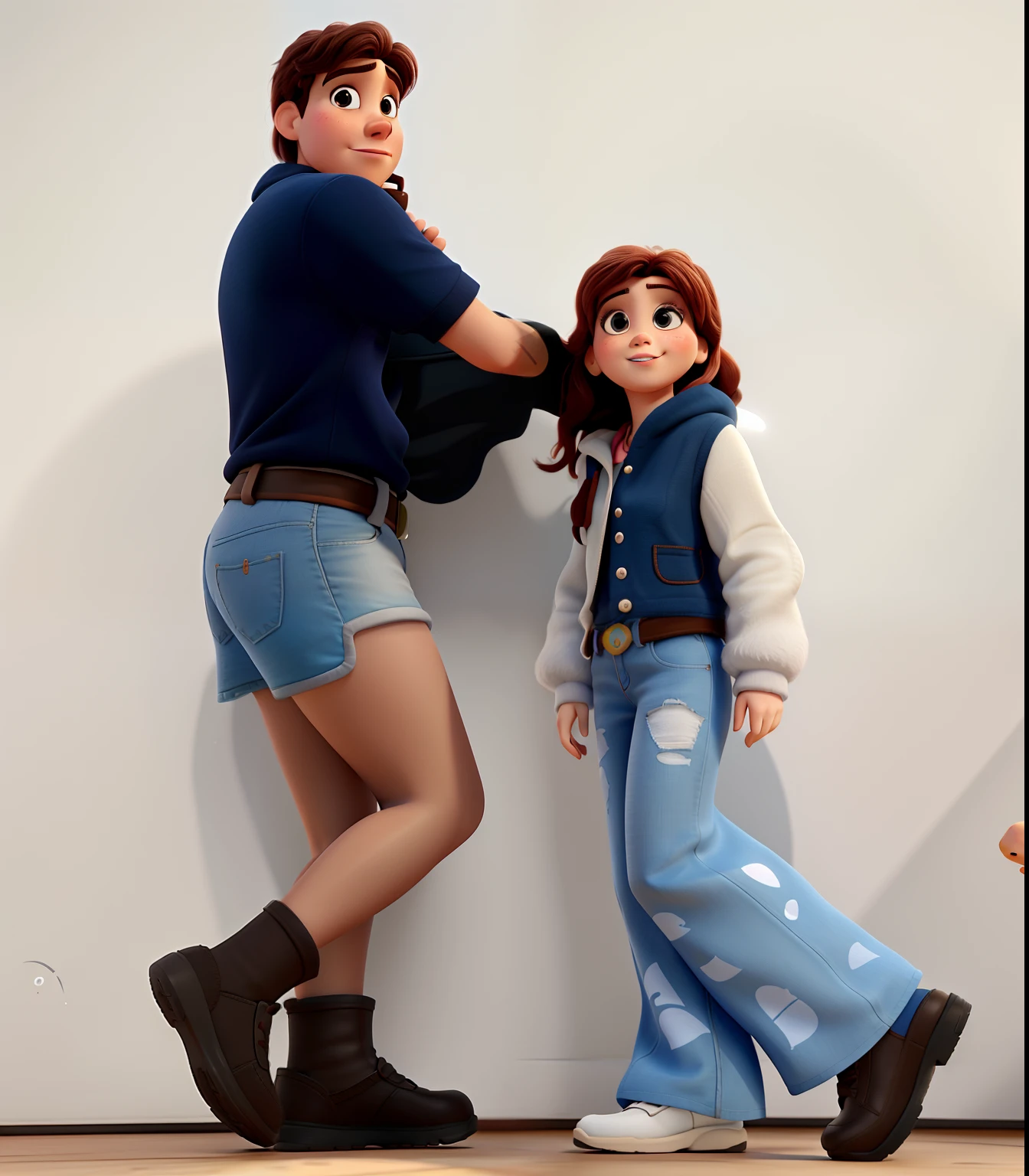 A Woman and a Child Disney Pixar Style, alta qualidade, melhor qualidade