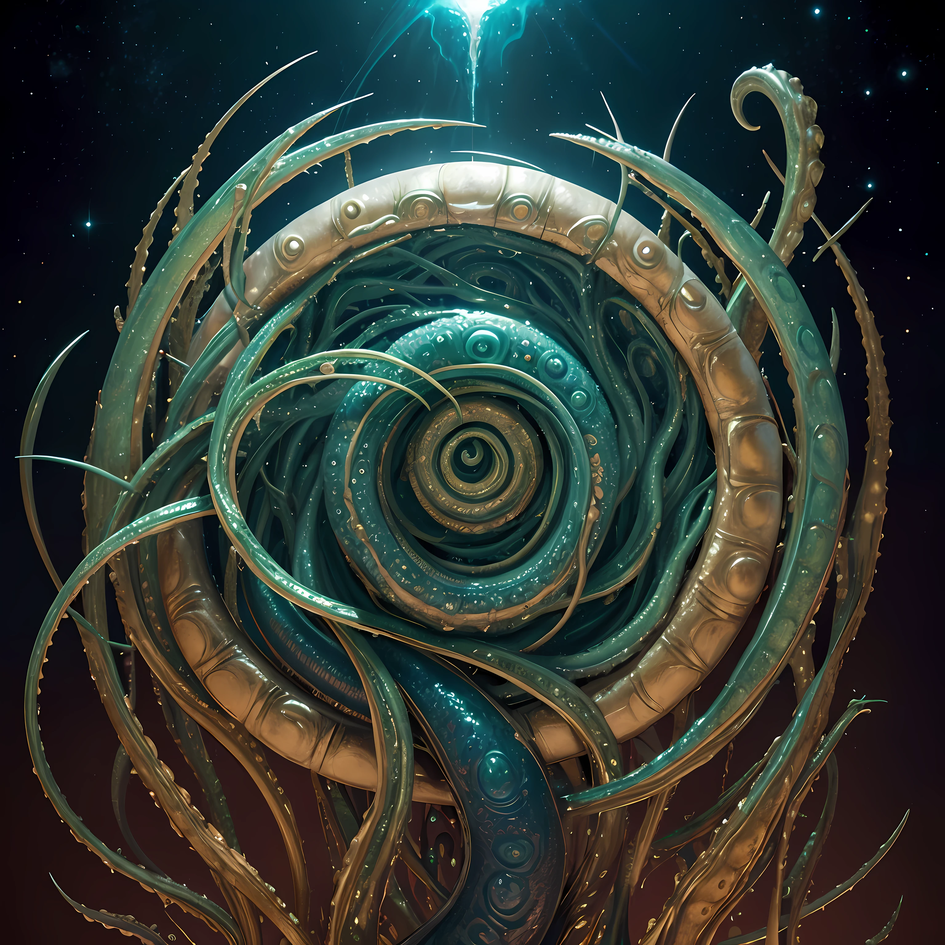 {NEO GOD}{an alien}{Chemicals}{Deities}{vhorrified}{Deities々Right}{Beautiful shape}{an oil painting}{hight resolution}{devastated}{Buddha}{Rainbow flesh}{Ultimate form}{Another dimension}{kosmos}{mistic}masterpiece , best quality , ultra-detailed{cthulhu mythos}{goddes}{MuCoi}{mucous membrane}{tentaculata}{worm}{Nyarlathotep}{High Quality}{symmetry}
