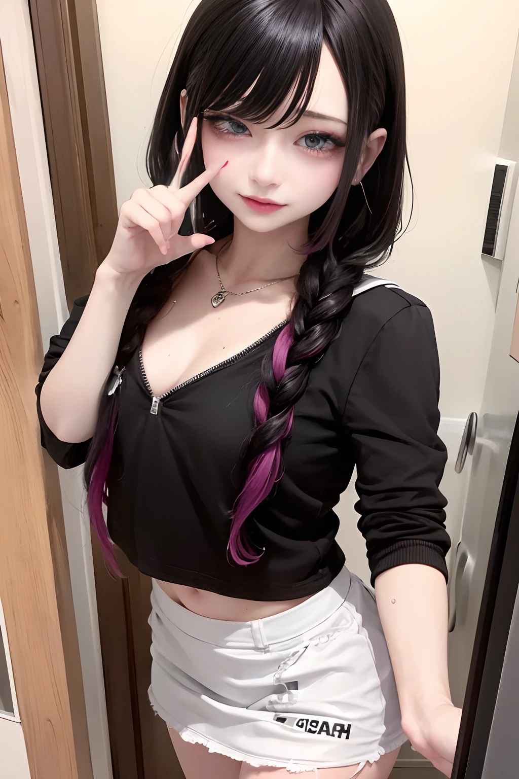 {{unreal enginee 5, 100-layers, ultra-detailliert, High resolution, textile shading, Beautiful detailed eyes, 4K, 8K, 16 K, Stunning, sharp, Smooth, Realistic, Convoluted, Overall details}}, {{{{Open the door halfway, cheating (Relationship), nffsw, {{Standing Sex}}, sex from behind}}}}, 1boys、1人, a couple, 1 boy, {{Fat Man, Old Man, Bold head, faceless male on face, Short hair, flat chest, Boy Standing Behind Her, Grab her arm}}, NSFW, 1 cute girl, Naked, {{Waist apron}}, , Navel, hug, bent over, :o, {{estrus, Vulgarity, Wet, tearful, lightsmile}}, Younger, Black hair Long hair、Twin-tailed、Colossal tits、rub one's breasts、Dramatic makeup、makeup、Pinky Pink Lip Stick、eye make up、mascara、eye liner、eye shadow、Light purple color control
(((Ahegao, , Sweat, steam, Lower grade)))
、Indoor, {entrance}, {{Facing the front, straight-on}}, Cowboy Shot, couple focus, POV, Wide Shot, Perfect face, Perfect Anatomy, Convoluted, (Highly detailed), 1girl in,(Manga:1.2), Voice bubbles, (Instant Loss:1.5) Break Hetero, 1boy, (sex from behind, vaginal, :1.2), (trembling:1.3),POV , motion line, heart mark, ass grab, Break the wicked smile, Smirk, Skirt, (crass room:1.2), Evil smile, (Looking down:1.2), Looking down, Footjob, thighs thighs thighs thighs,Get on the desk, Precocious brat, multiple views