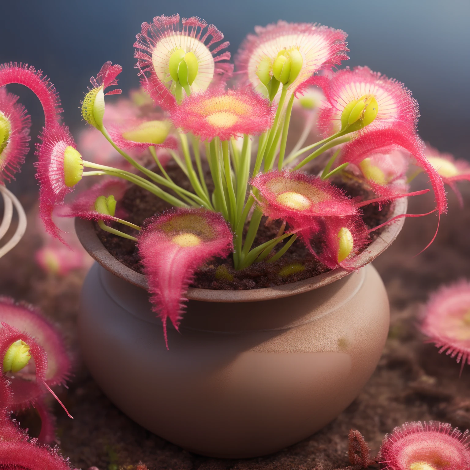 Venus flytrap, Venus flytrap plant, Drosera, Drosera plant, rotten, water, fog, hell plant, horror plant, scary plant