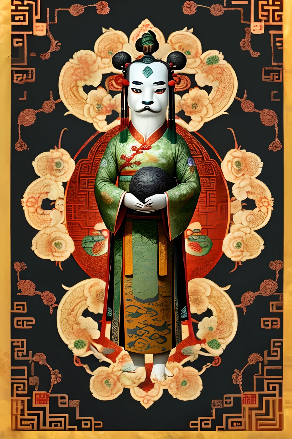 High-quality quadratic,Anthropomorphism of ancient Chinese cultural relics,