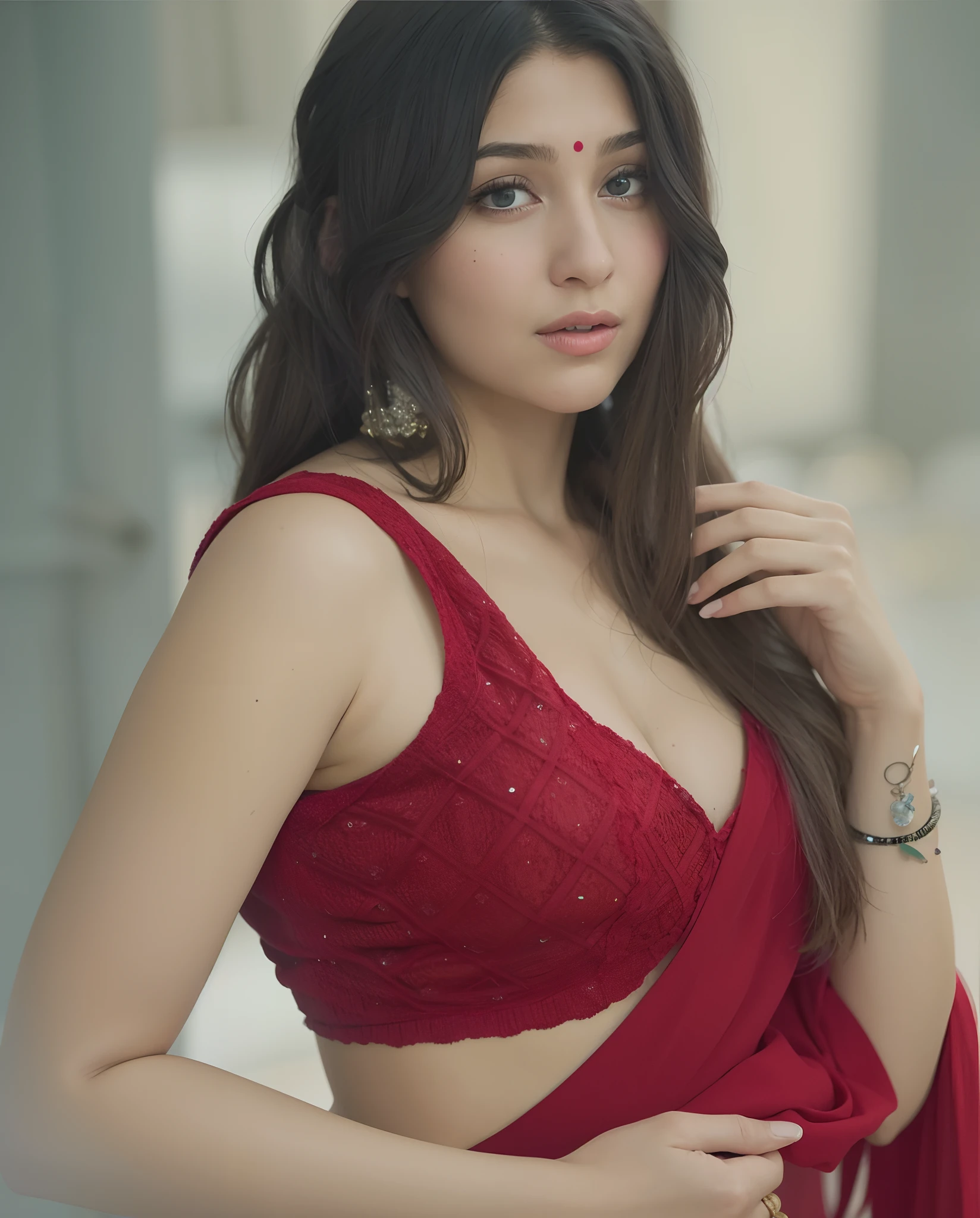 Sexy girl wearing saree 