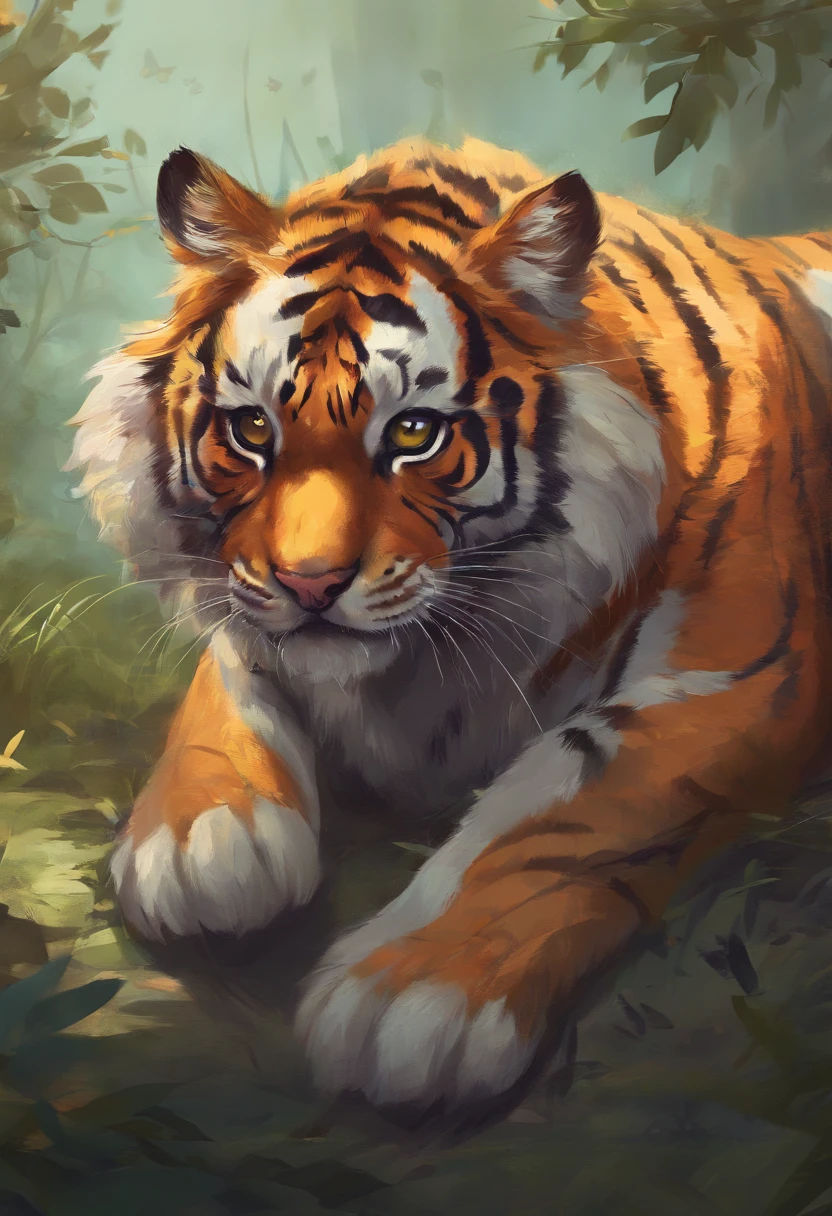 Cute tiger