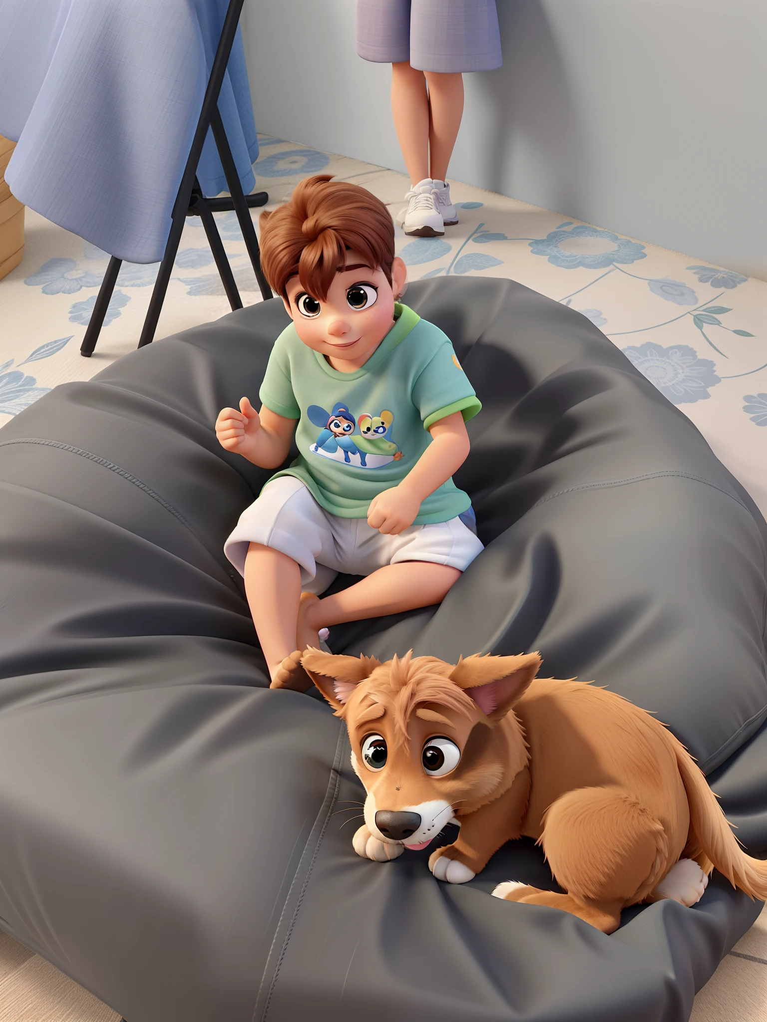 estilo disney pixar , barnet, cachorrinho, melhor qualidade