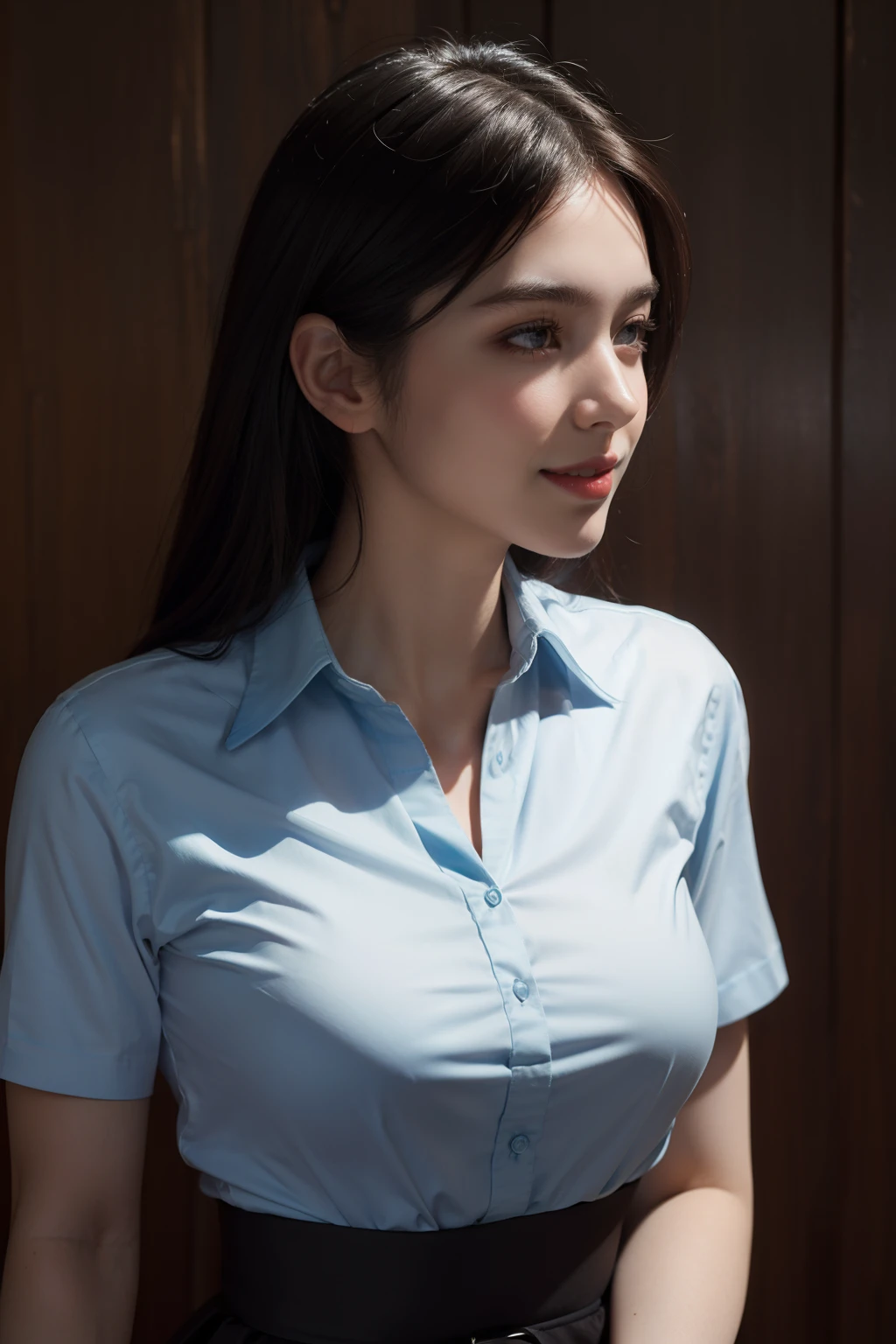 a close up of a woman in a nurse uniform posing for a picture, sakimichan, sexy girl, 奈良美智, seductive anime girl, sakimi chan, smooth white tight clothes suit, realistic sensual gravure idol, oppai, korean girl, open shirt, realistic young gravure idol, asian girl
