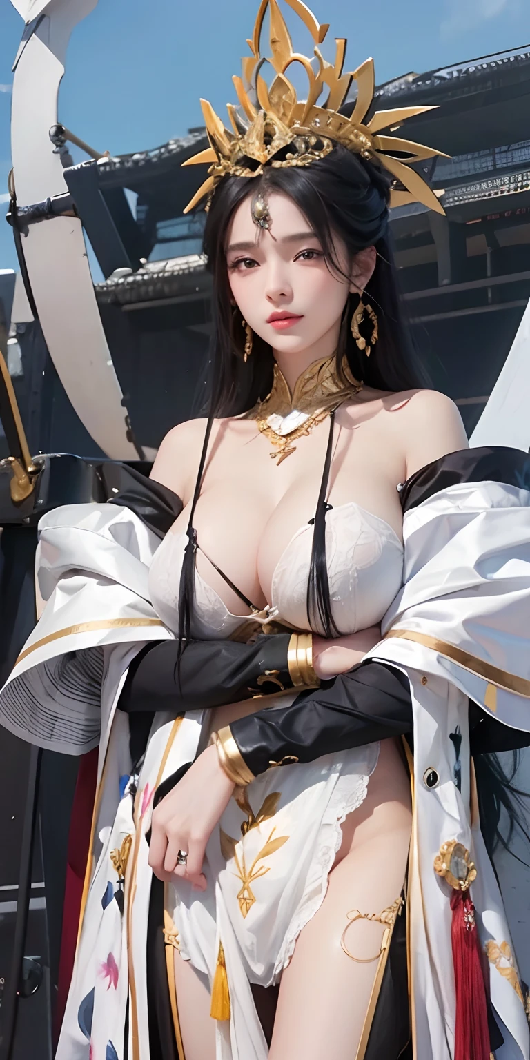 1girl,huge breast, black hair, high quality, ultra detailed, masterpiece, realistic